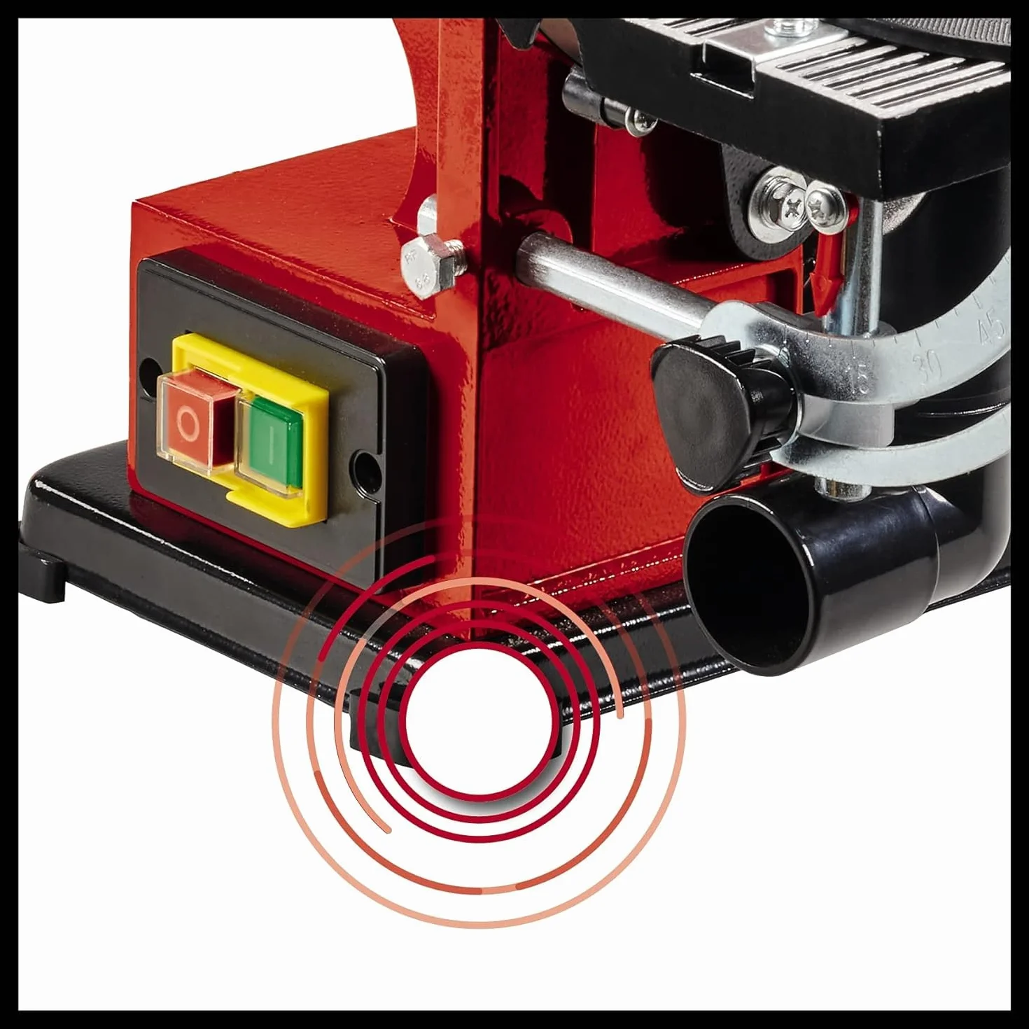 Einhell Esmeriladora de disco y banda vertical TC-US 380 (380 W, vel. de banda de lijado 292 m/min, disco de lijado vel. 1450 min-1, incl. 1 banda de lijado K80 y 1 papel de lija de disco K 80)