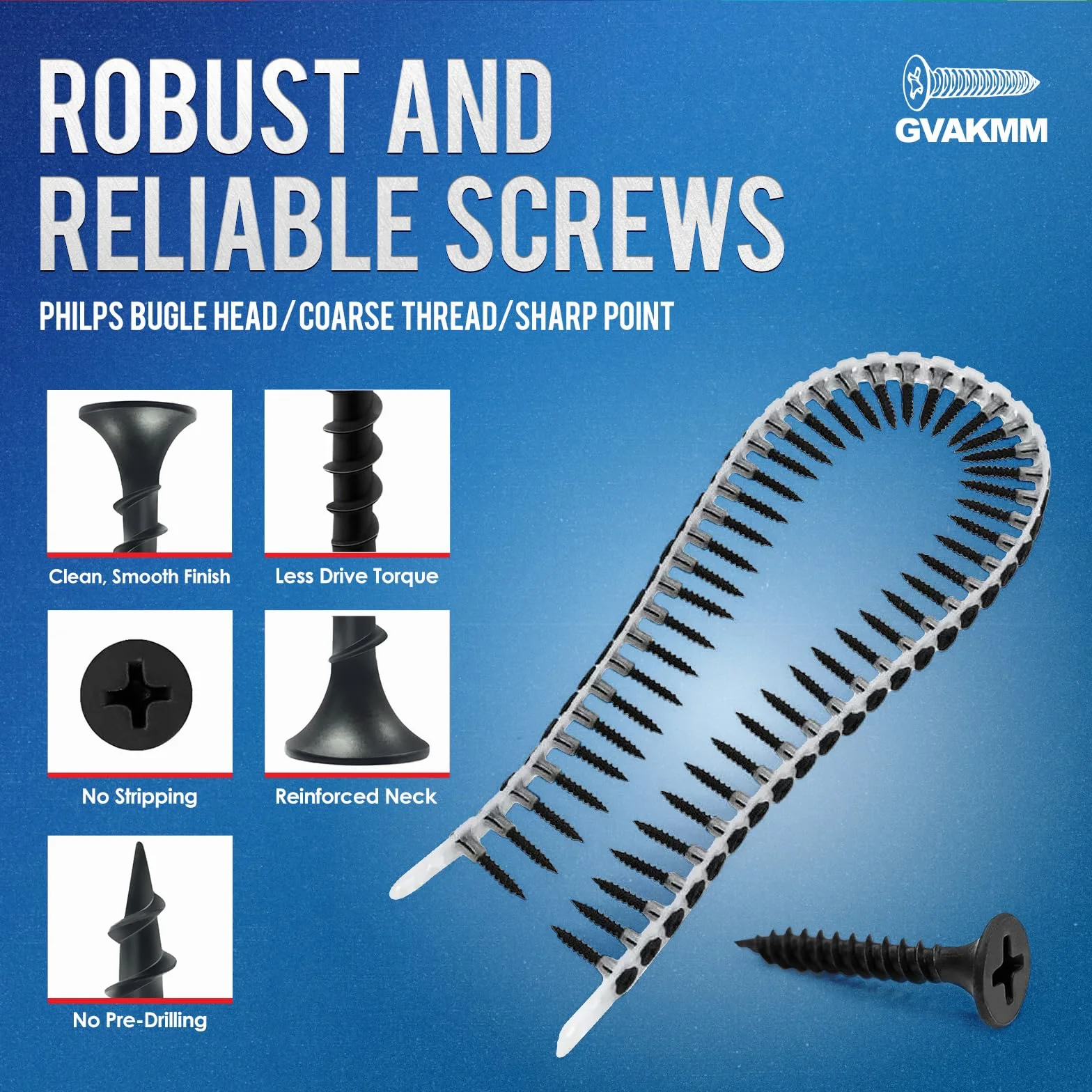 Tornillo de 1-5/8 pulgadas para paneles de yeso a madera
