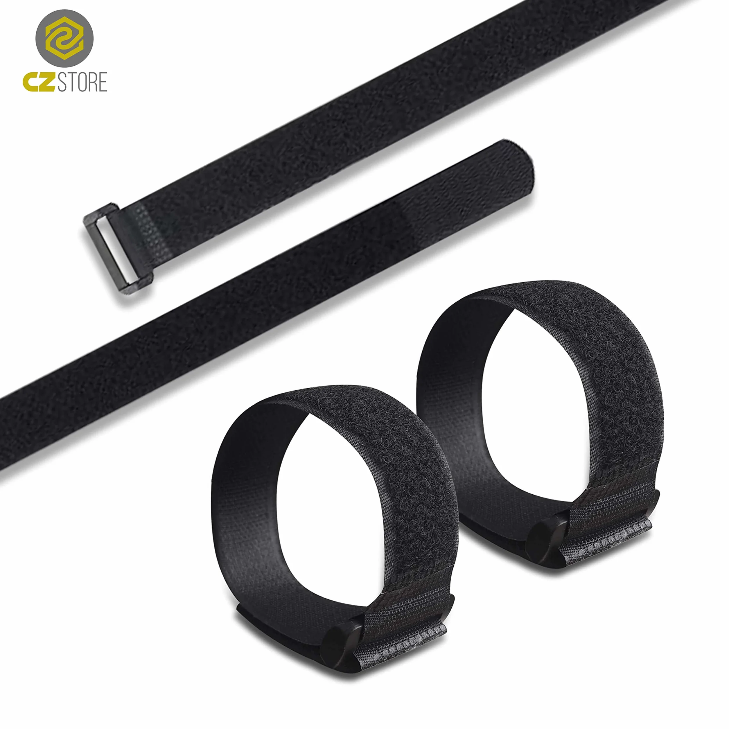 Bridas Ajustables para Cables - ✮GARANTÍA DE POR VIDA✮ - Paquete de 10 Correas de Nylon Resistentes con Hebilla de Plástico - Organizadores para Sujetar Cables de Ordenador, Herramientas