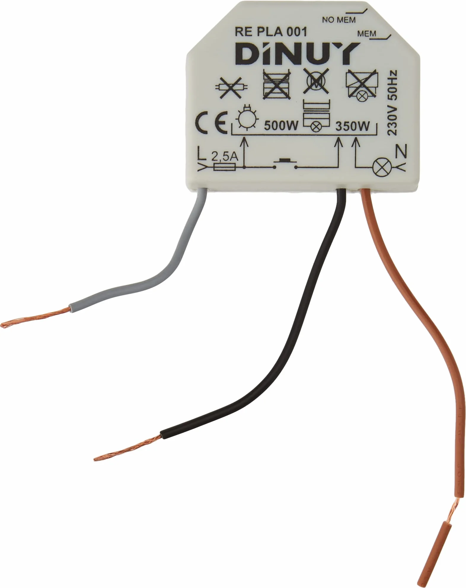 Dinuy regulador - Regulador intensidad 500w incandescente 350w halogena