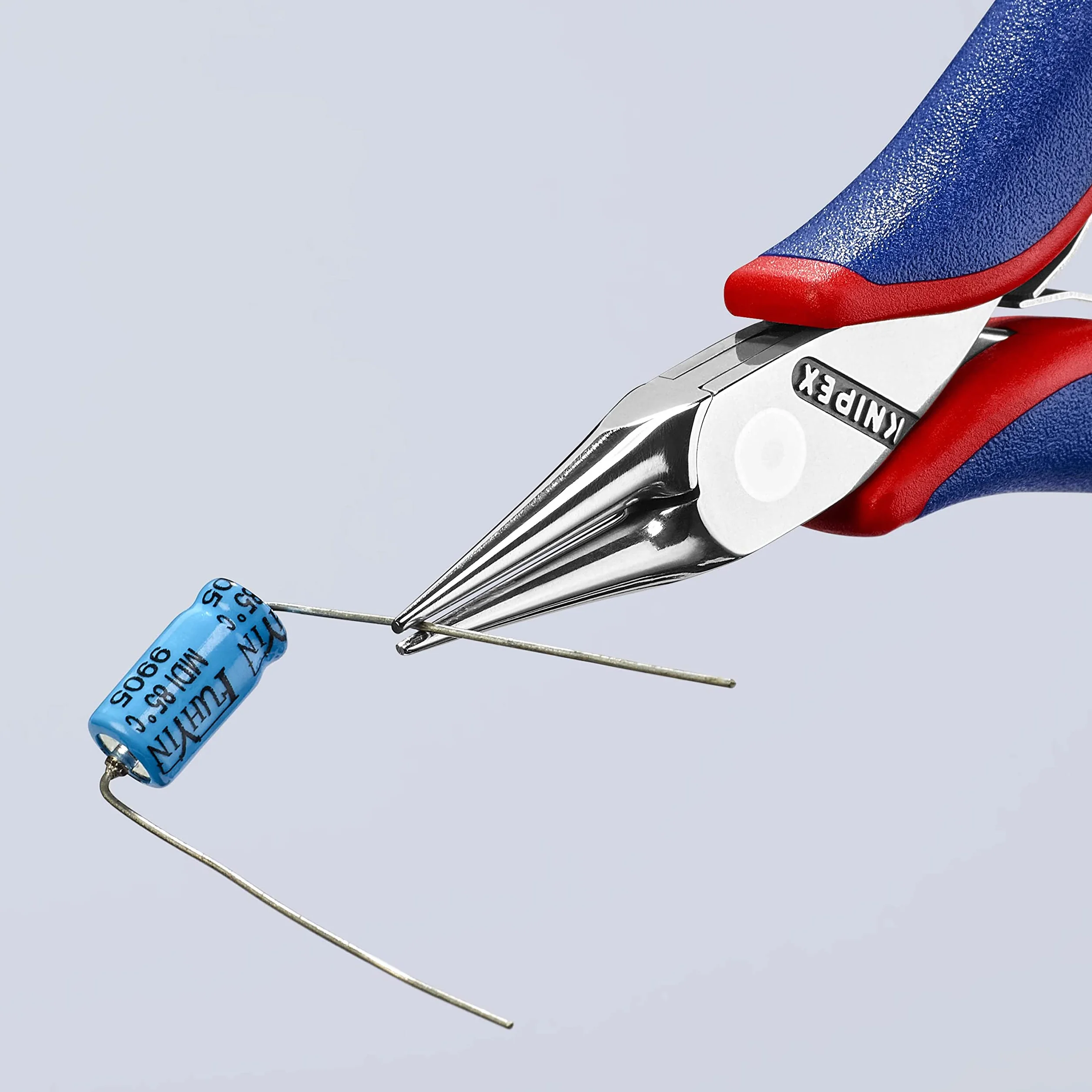 KNIPEX Alicate de montaje para electrónica con articulación machihembrada con mangos multicomponente 115 mm, 35 32 115