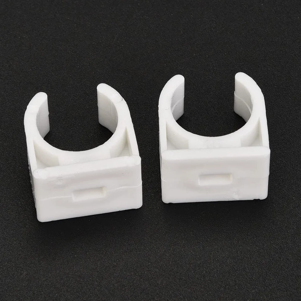 abrazadera pared tubos con tornillo + Abrazadera de un tubo, Akozon Abrazadera de tubo en forma de U Clips fijos para tubería de agua con tornillos 20 piezas(16mm)