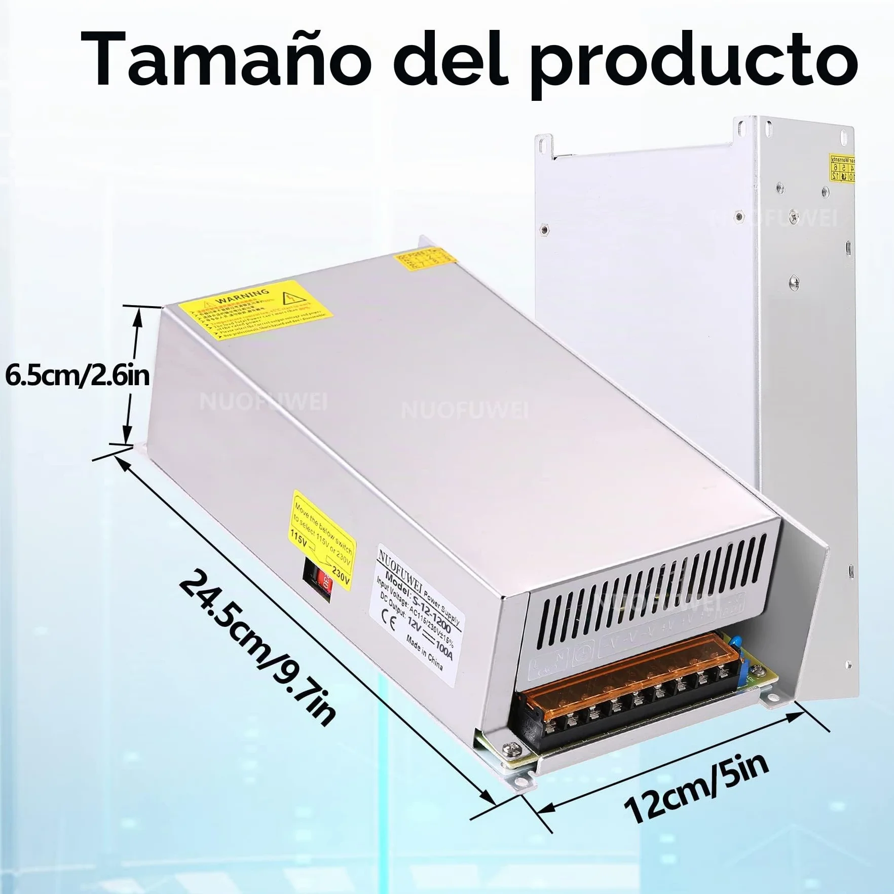 DC 60V 20A 1200W Fuente de Alimentación Transformador 220V/110V CA a CC 60V Fuente Alimentación 20A 1200W para Drive Sensor System Lamp Meter Controller Servos Electric Motor and More 60v Device