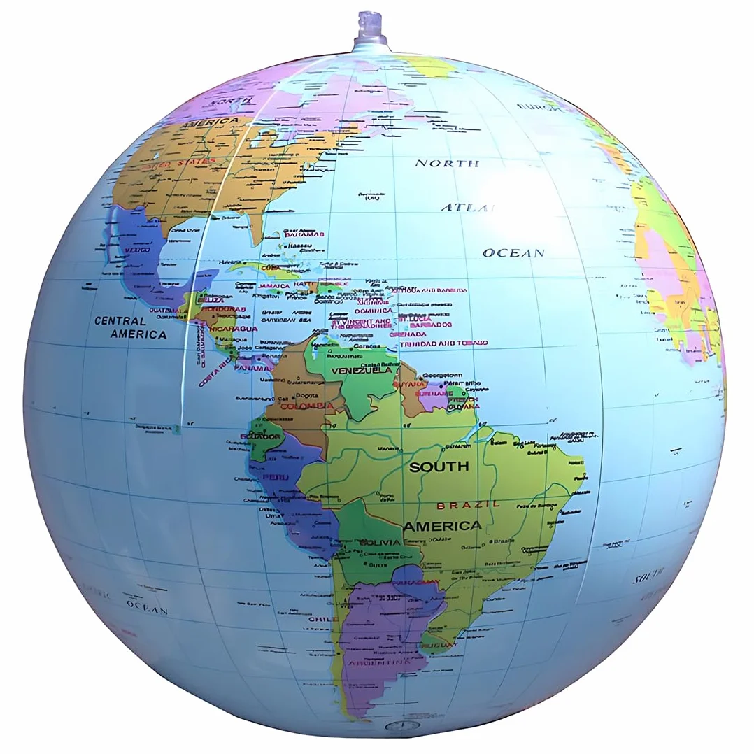 1 Pcs Globos inflables Bolas de Globo Mundial de PVC Globo del Mundo bálsamos de Playa de Tierra para la Playa la Escuela(16 Pulgadas Antes de inflarse 12 Pulgadas después de inflarse)