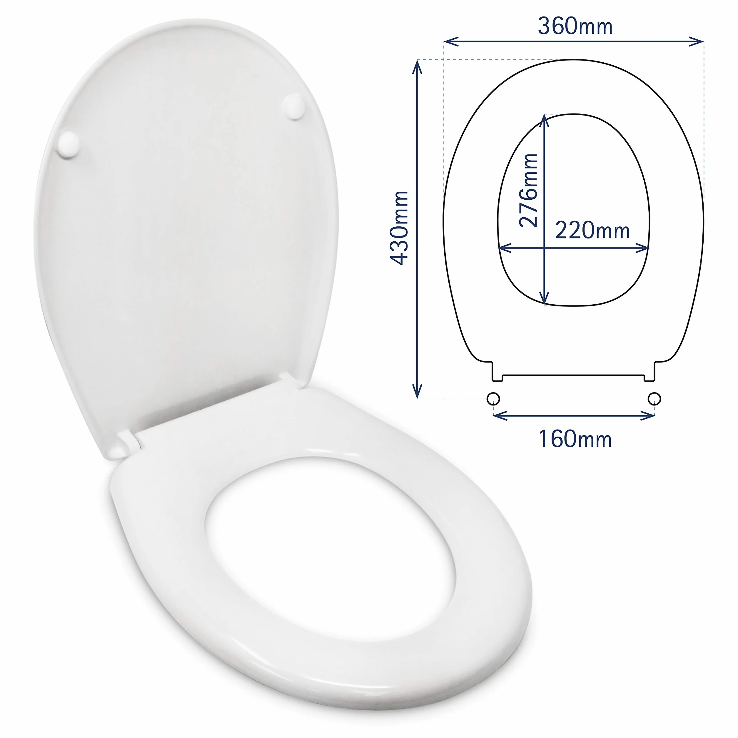 BISAGRA ACERO INOX VICTORIA ROCA TAPA WC COMPATIBLE INSTALACIÓN FÁCIL