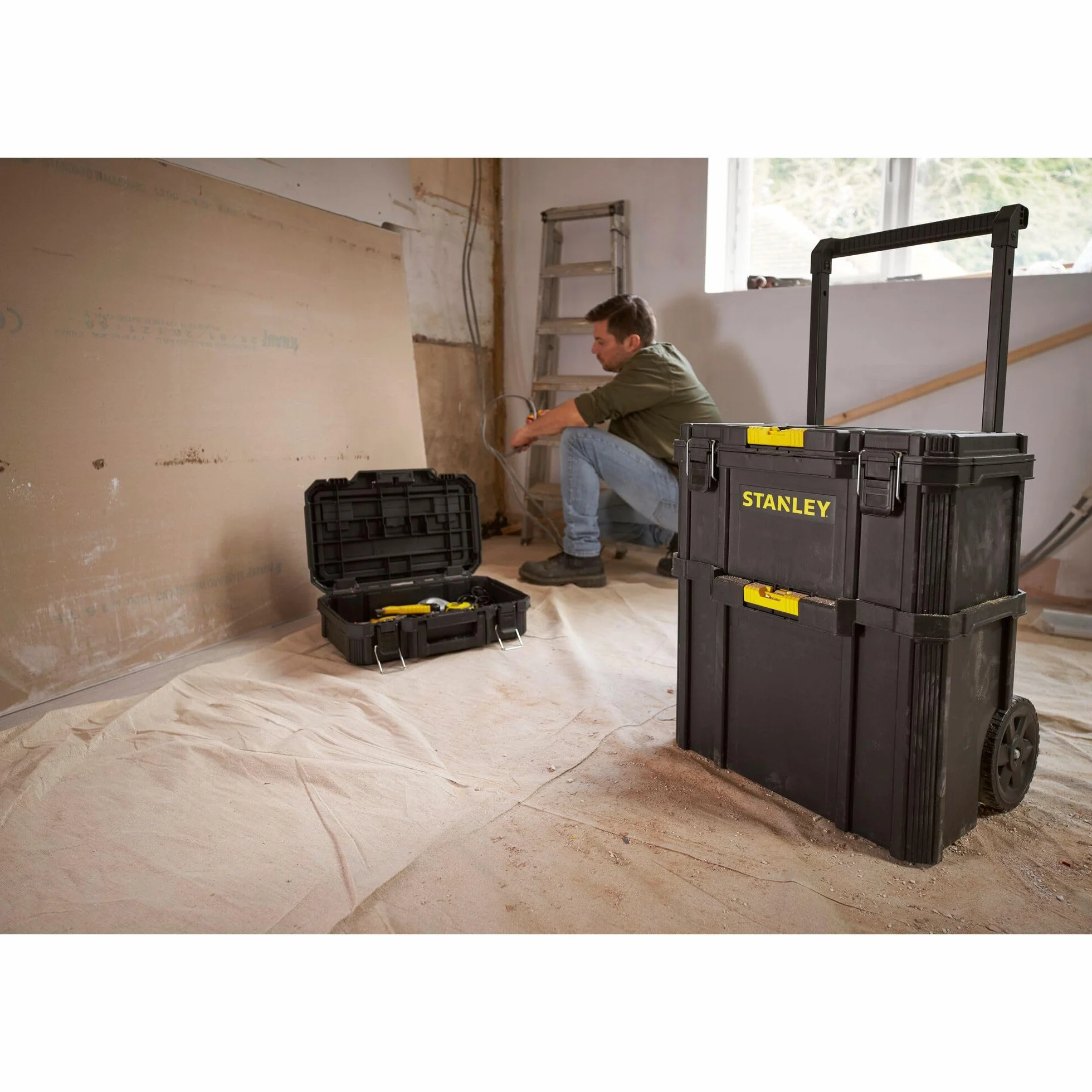 STANLEY Caja de Herramientas Modular 3 en 1 con Ruedas, STST83319-1