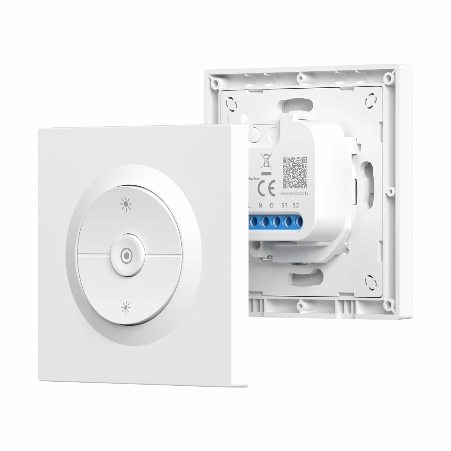 SONOFF Fusion, Orb-ZBDIM(MINI-ZBDIM-E), Interruptor Regulador Inteligente Zigbee, Cable Neutro Requerido, para Lámparas LED/Incandescentes/Halógenas Regulables, Compatible con Alexa y Google Assistant