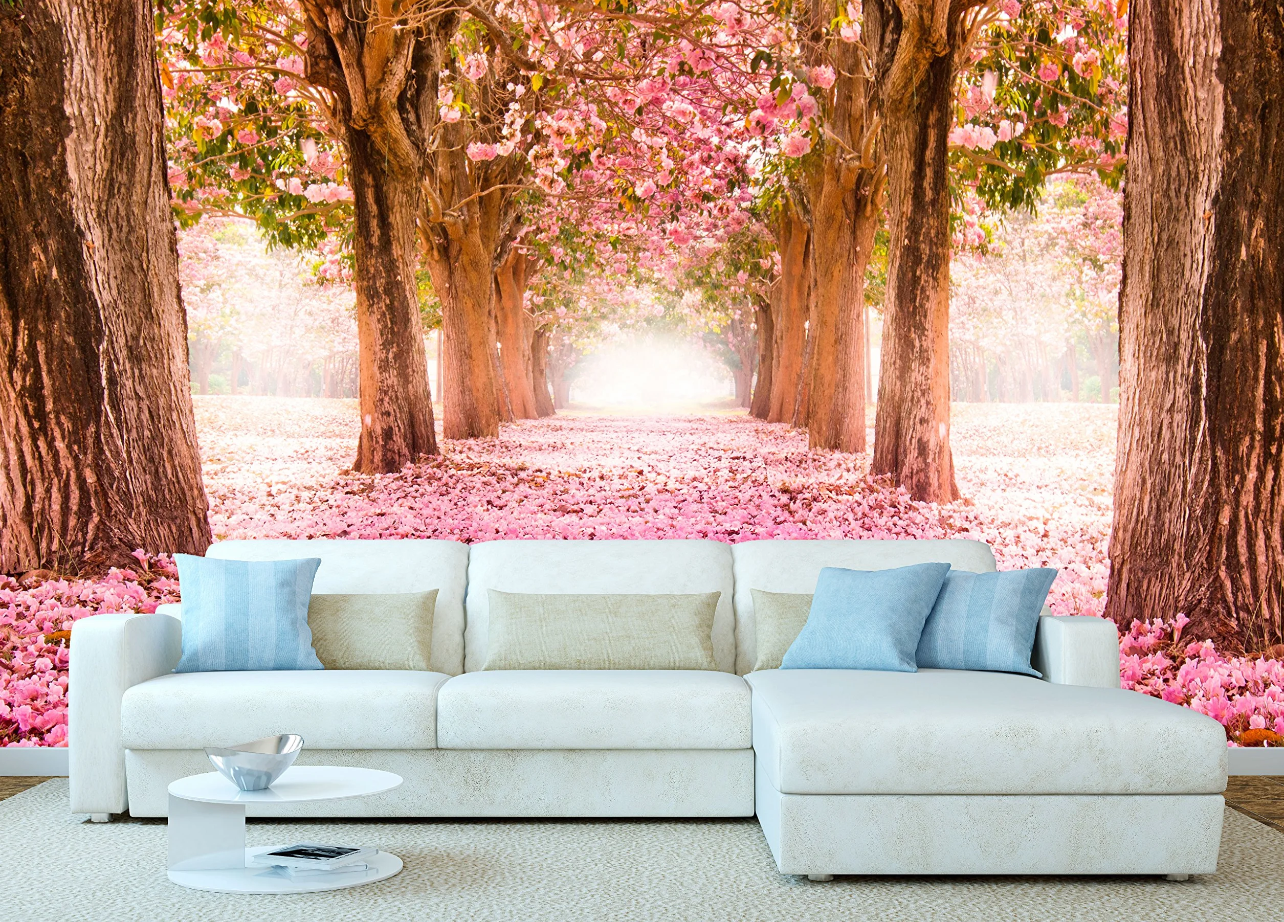 Oedim Fotomural Vinilo para Pared Paisaje Rosas | Económico | Decorativo | 200 x 150 cm | Comedores, Salones, Habitaciones
