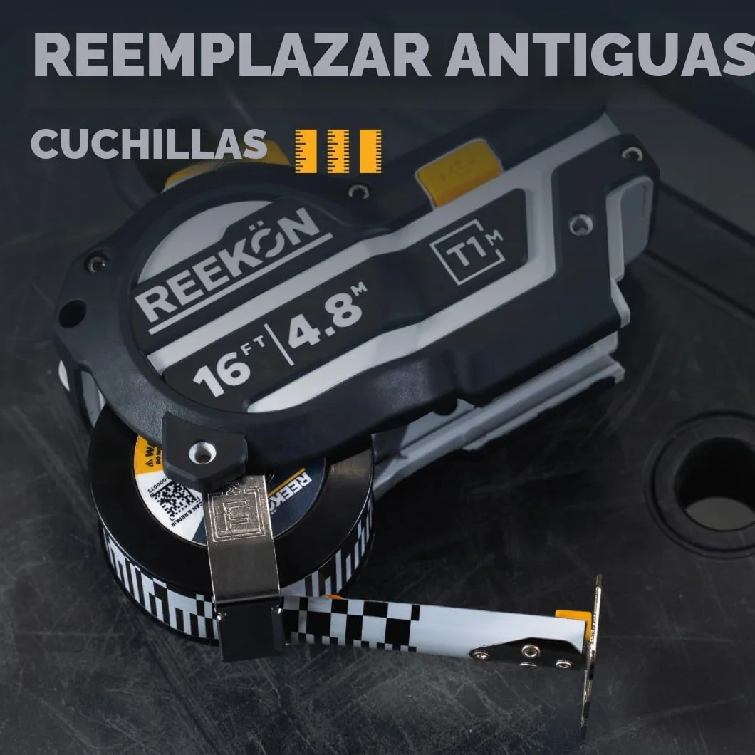 REEKON T1M Utility - Cinta métrica digital de 7,6 m (dividida), herramienta de medición inteligente Bluetooth, precisión de 1/32 pulgadas, ahorra más de 1000 mediciones, pantalla LCD, más de 150 horas