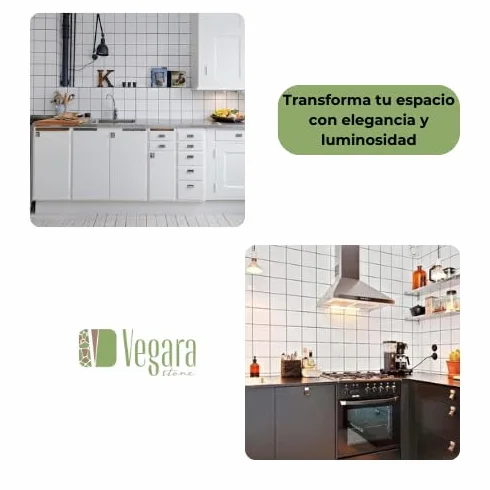Azulejo Blanco Brillo 15x15, Brillante, Gres, Cerámico, Liso, Elegancia y Durabilidad para tu Baño y Cocina - 1 m² (45 Piezas)