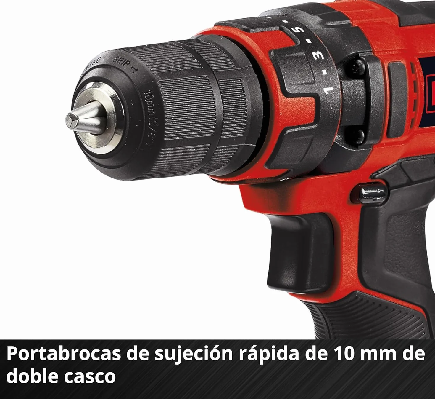 Einhell TC-CD 18/35 Taladro/destornillador inalámbrico Li - Solo Power X-Change (iones de litio, atenuador electrónico, iluminación LED, sin batería ni cargador) Rojo, Negro