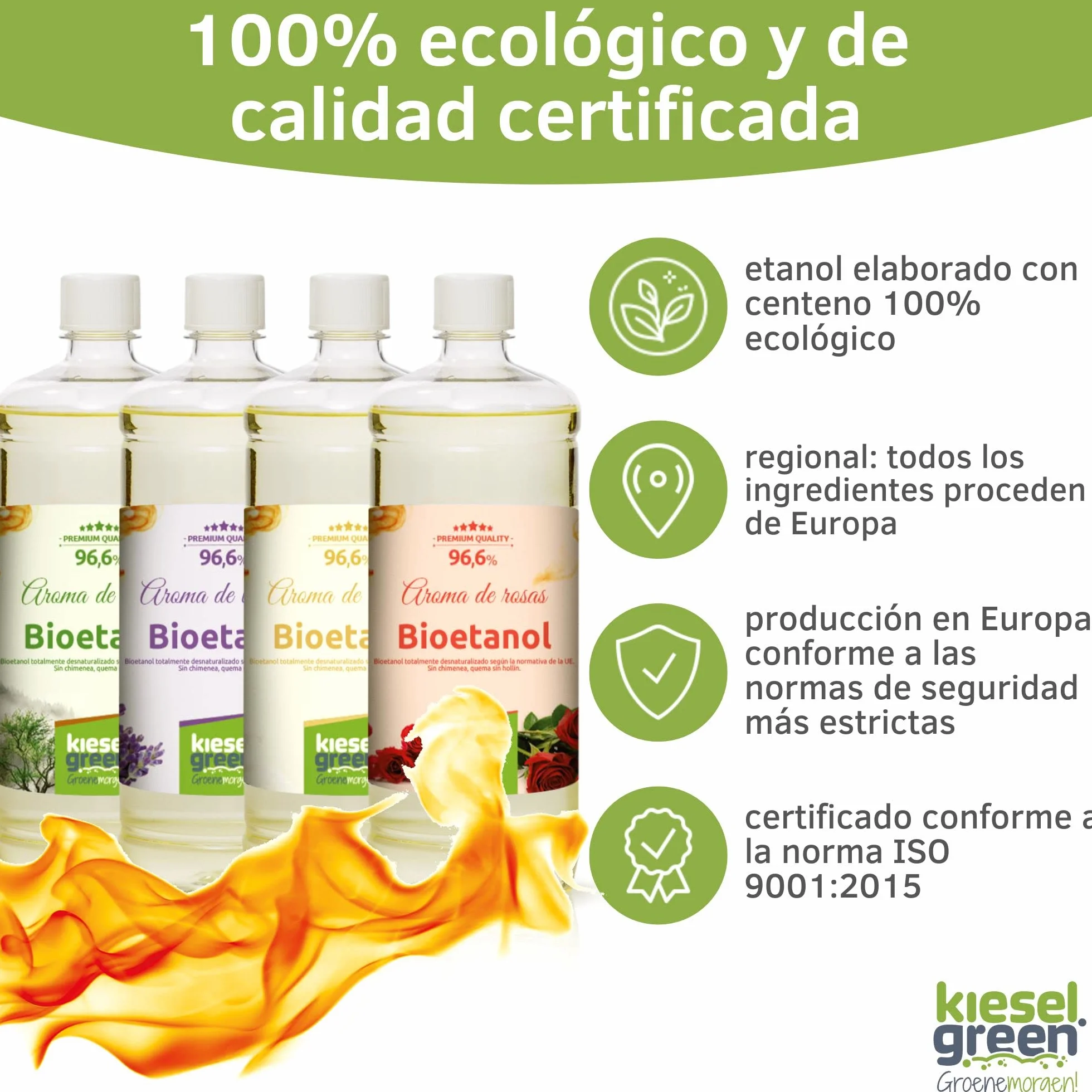 Bioetanol 12 x 1 litro con Fragancia para Chimenea de Etanol Bioalcohol Estufas Biochimenea (M1)