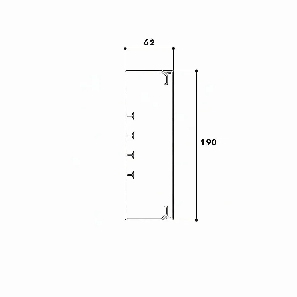 Cable Coach Canaleta para Cables Grande 60 x 200 mm, 1 m, Color Blanco, Resistente para Muchos Cables en Pared o Techo, para Interior y Exterior, Oficina, Taller, Bricolaje