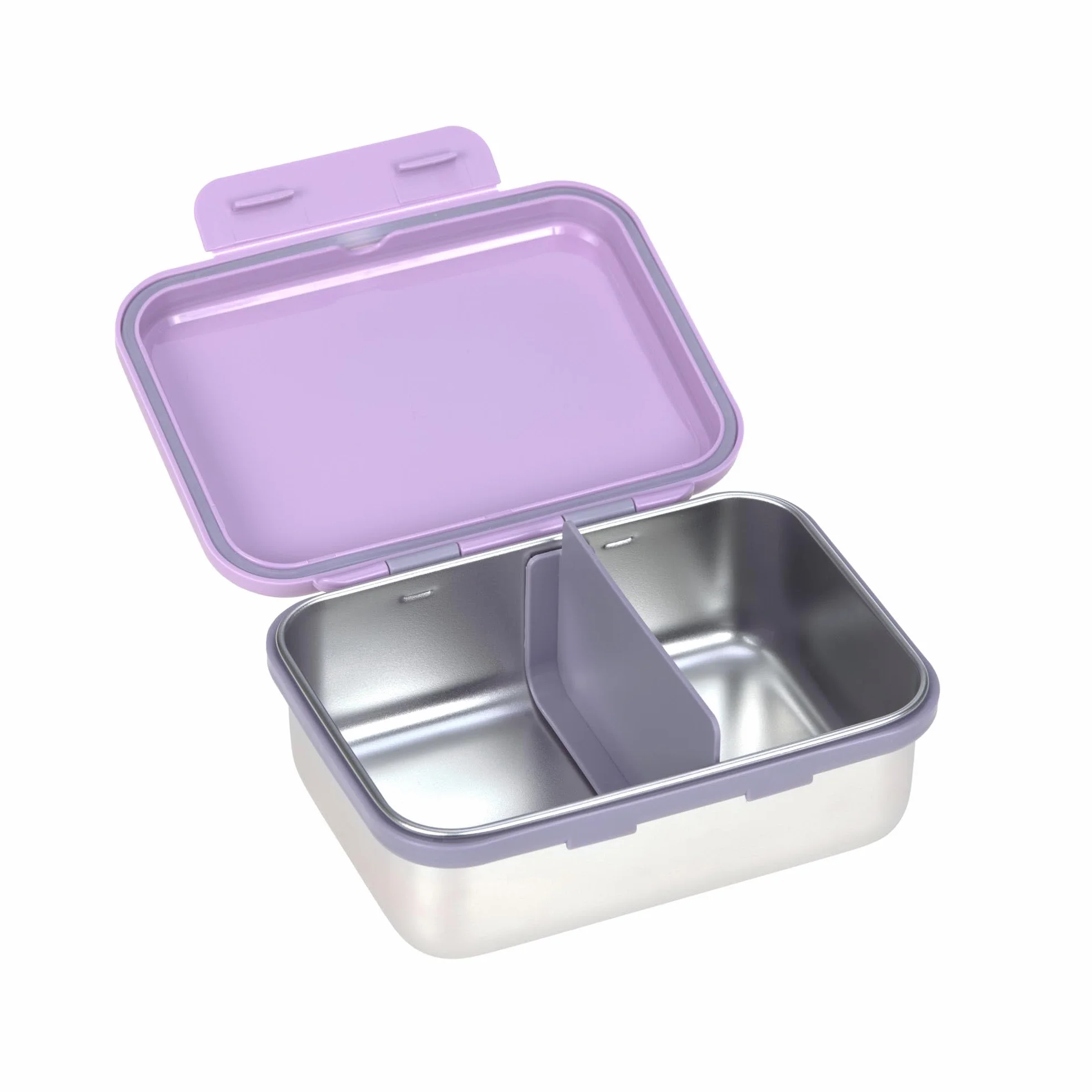 Lässig Fiambrera acero inoxidable Little Gang Heart lilac