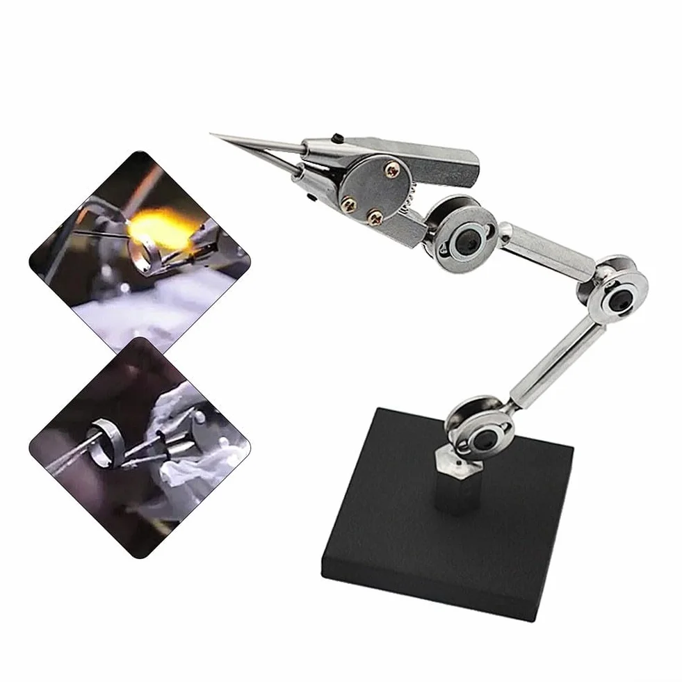 Abrazadera de trabajo para manos de ayuda, abrazadera de trabajo de soldadura de metal, accesorio de soldadura de joyería de tercera mano para soldar, manualidades de joyería