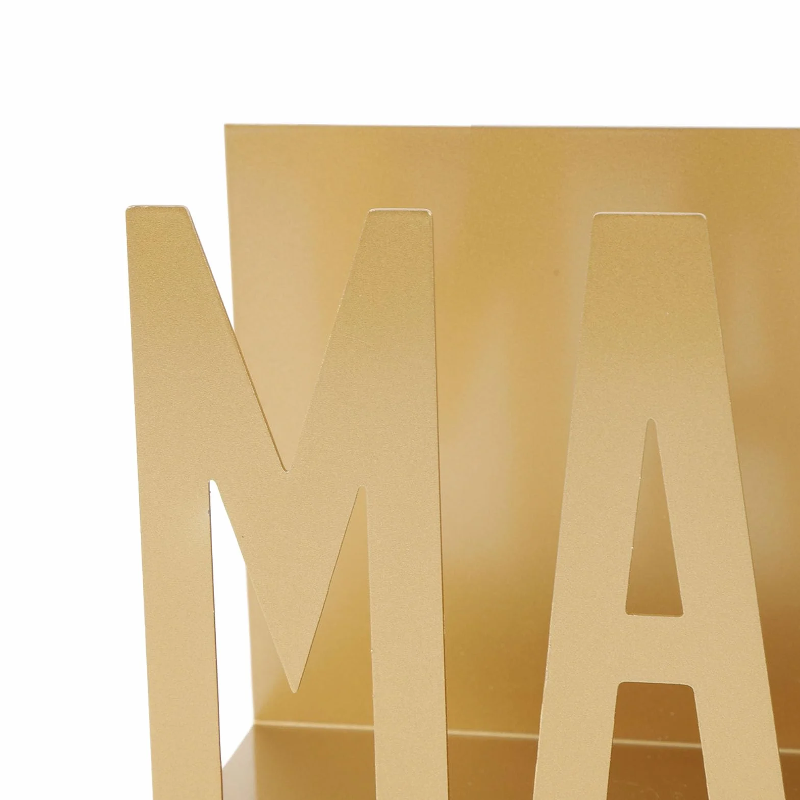 Soporte Organizador de Correo de Metal para Escritorio, Estante de Diseño Hueco para Facturas y Papeles