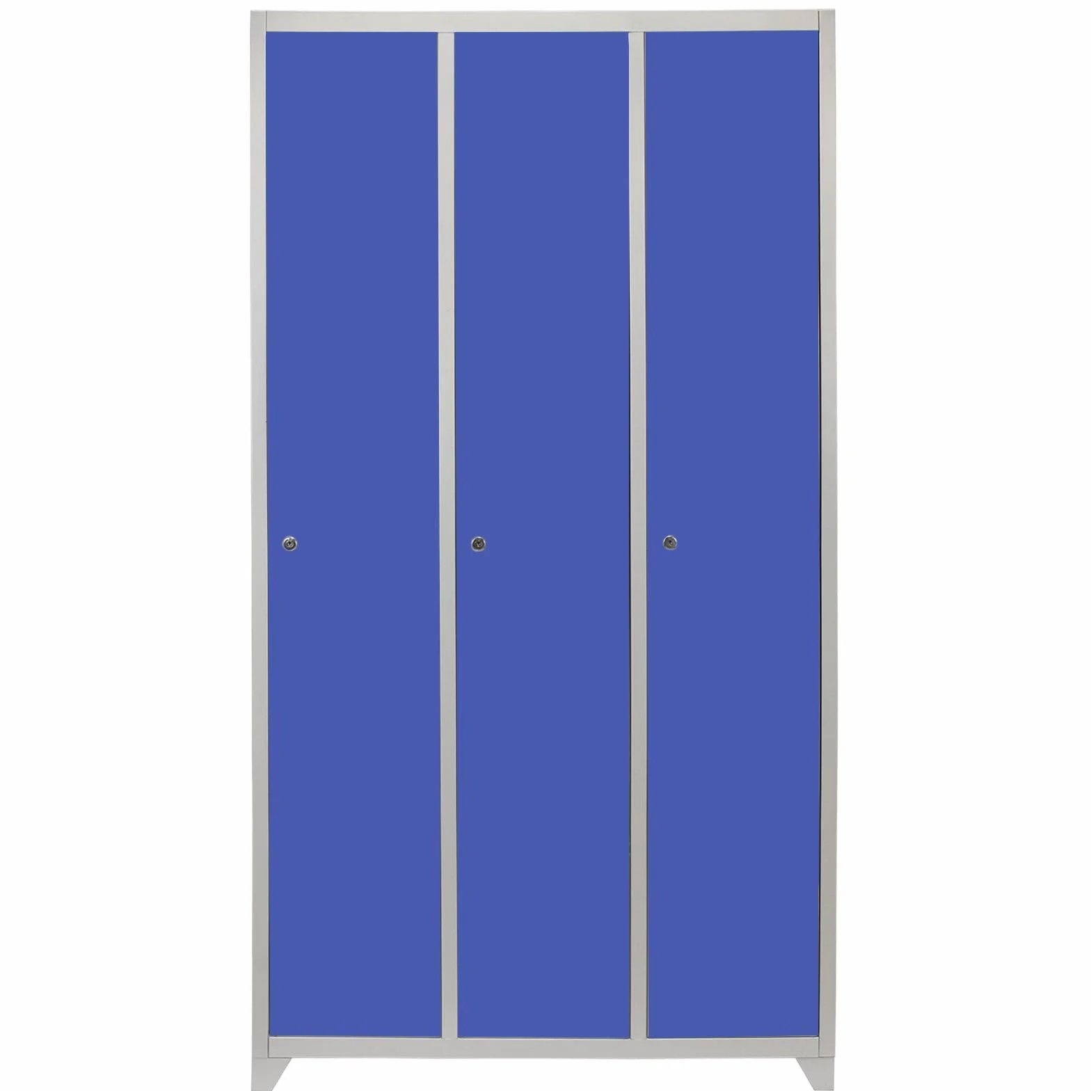 Taquilla Metálica 3 Puertas Azul 90x50x180cm Casillero Locker Organizador Oficinas Escuelas Gimnasios