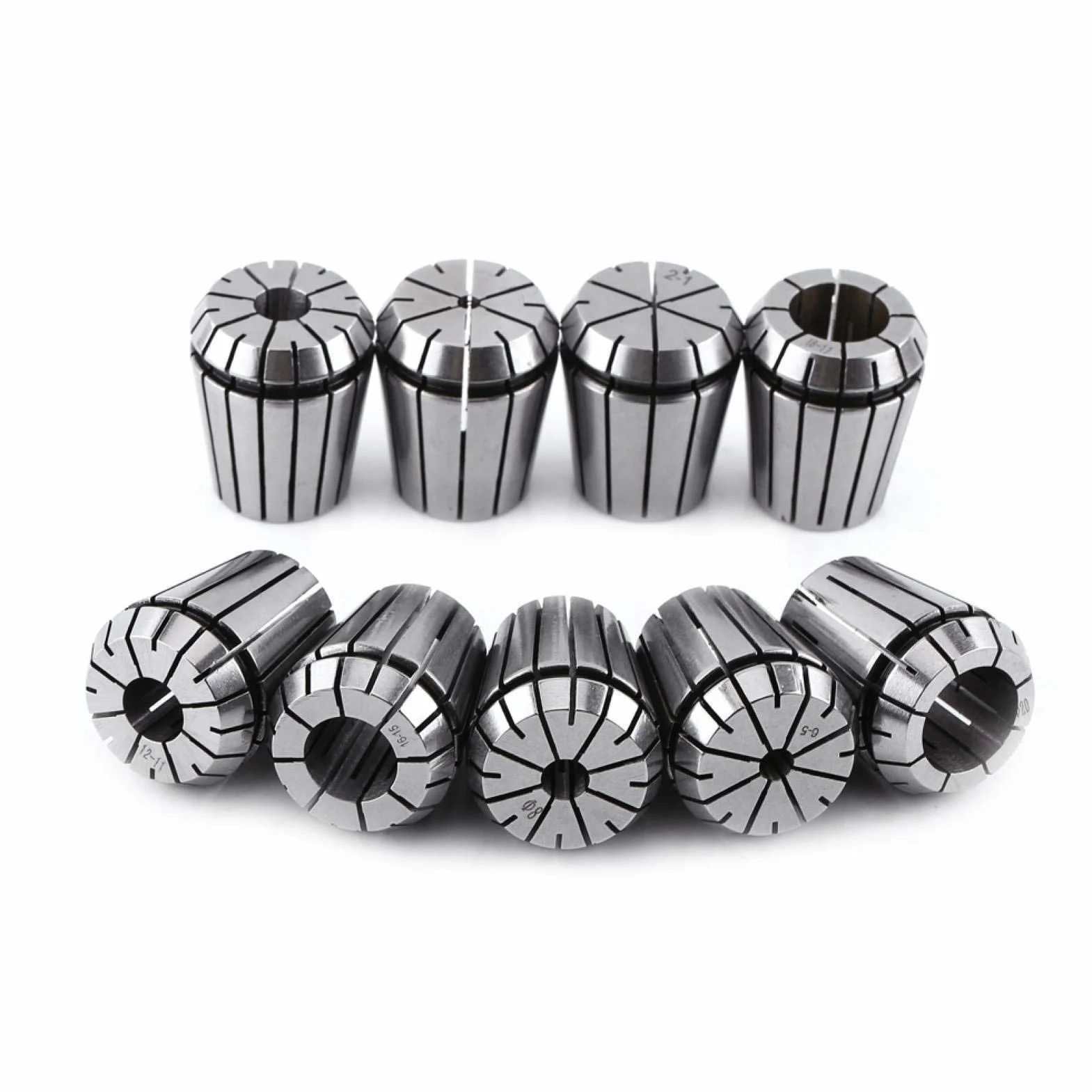 Juego de pinzas de resorte ER32 de 9 piezas de 2 mm a 20 mm, para máquina de grabado CNC y herramienta de torno de fresado