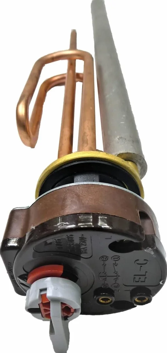 Repuesto Técnico | Kit Universal para Termo Eléctrico 1500W | Incluye Resistencia Curva Sumergible, Ánodo de Magnesio, Termostato de Varilla 270mm, Junta de Goma y Tornillo de Fijación