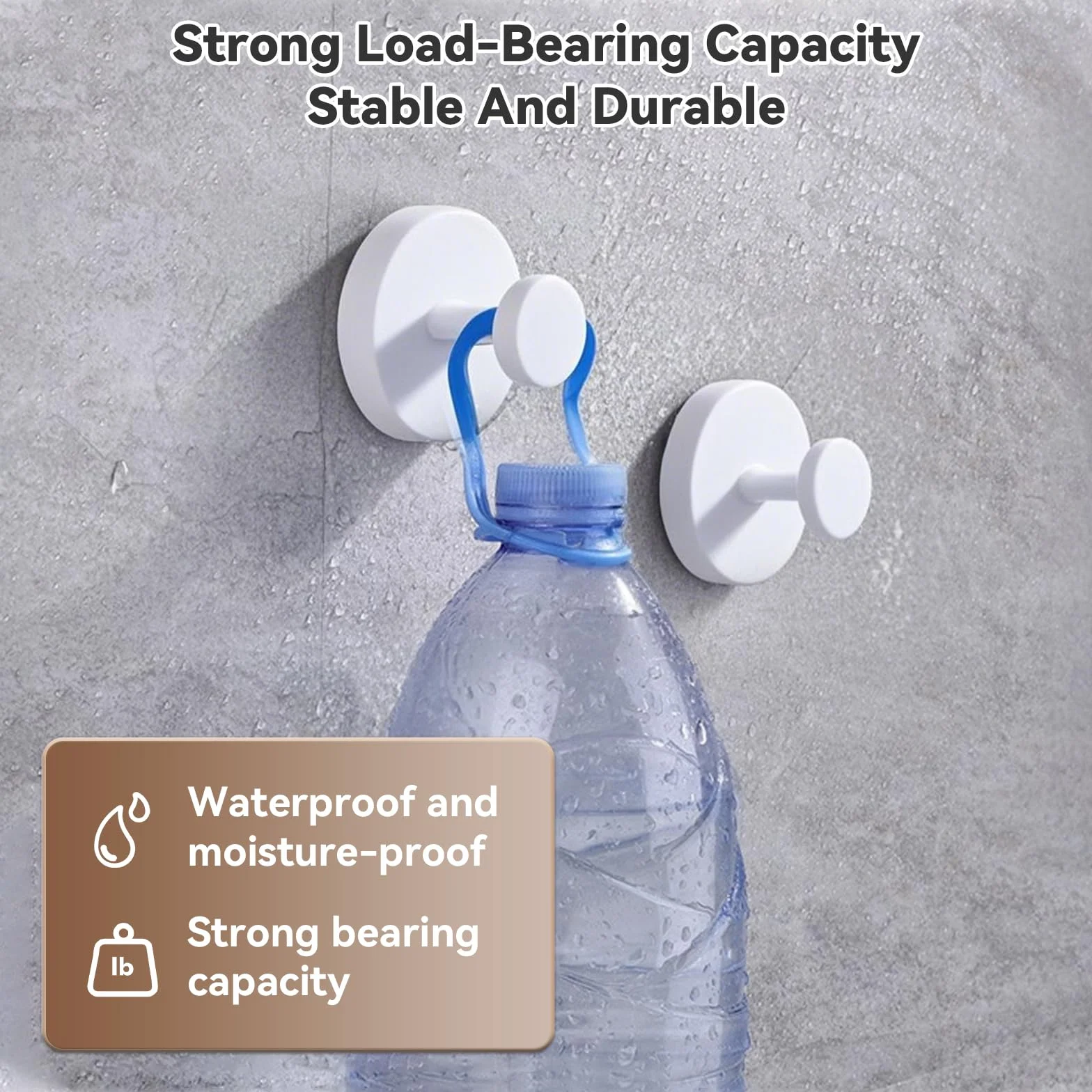 ZhouWei 2 Piezas Ganchos Ventosa, Percha de Pared Sin Taladrar Máx 3 kg Acero Inoxidable Suction Cup Hooks Reutilizables Toallero con Ventosa, para Cocina Baño Pared Azulejos Vidrio (Blanco)