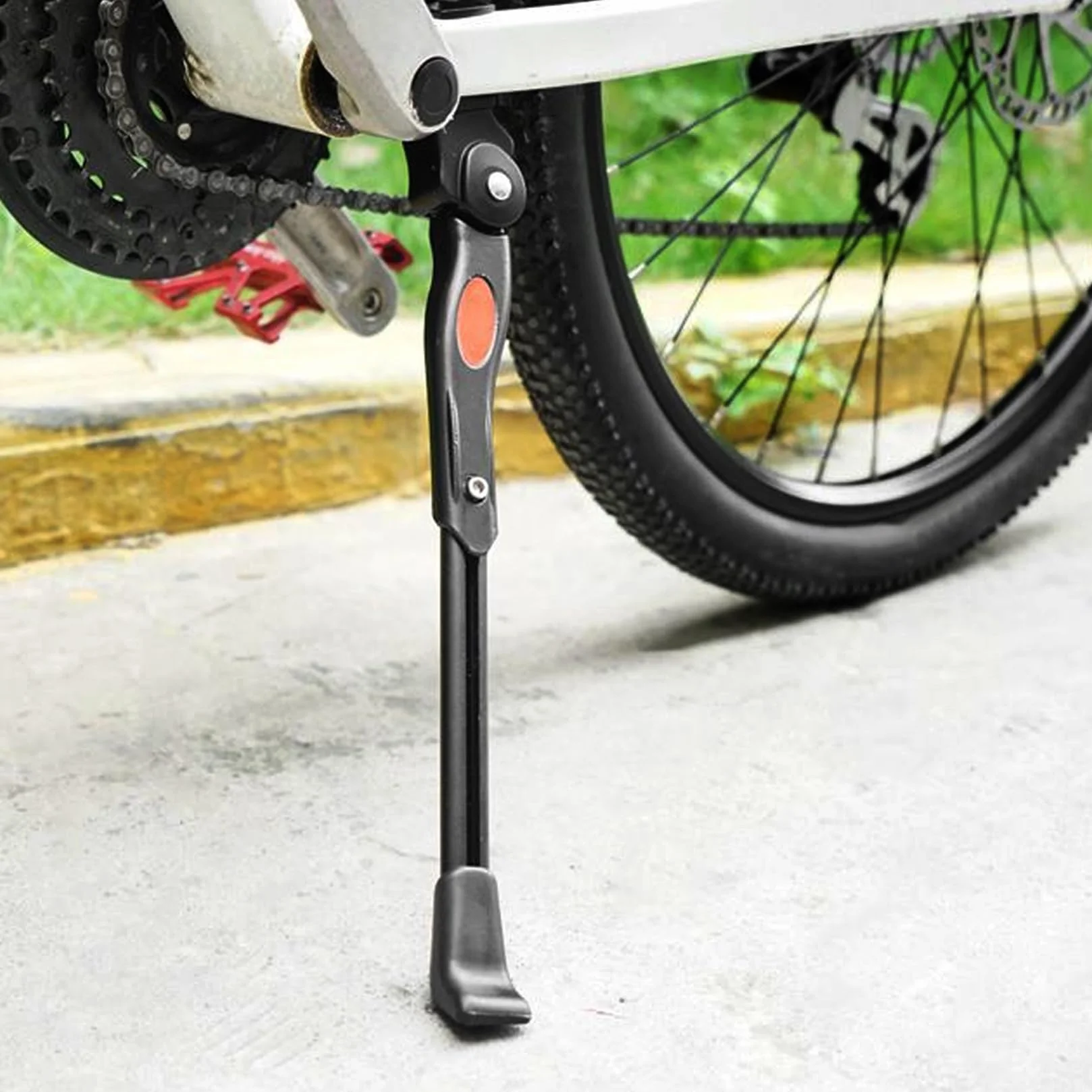 Soporte universal para bicicleta de 20 a 26 pulgadas, ajustable en altura, estable con pie de goma antideslizante para bicicleta de niños, bicicleta de montaña, bicicleta eléctrica