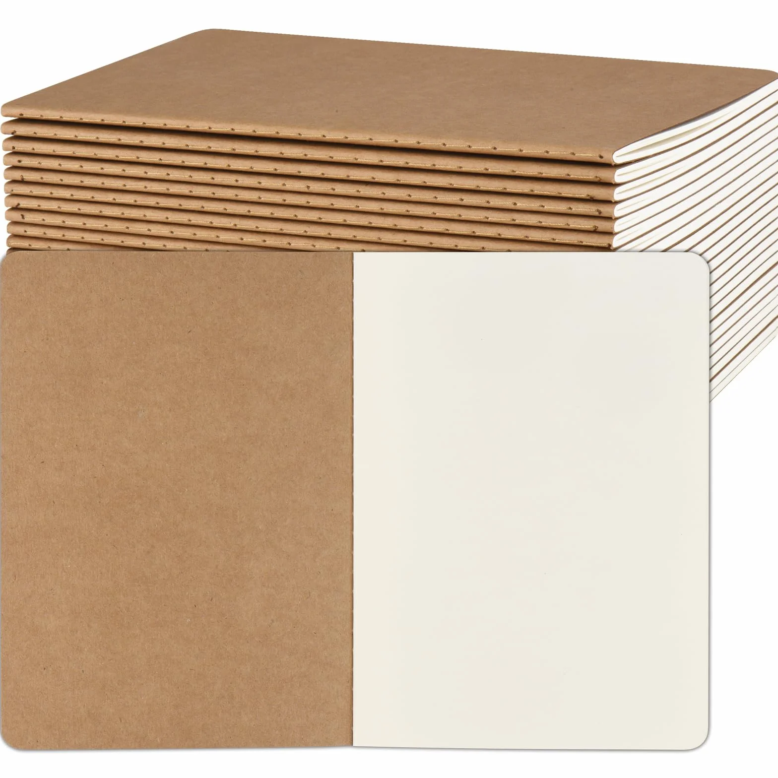 Cuaderno A5 de Dibujo Kraft 30 Hojas 60 Páginas Paquete de 24