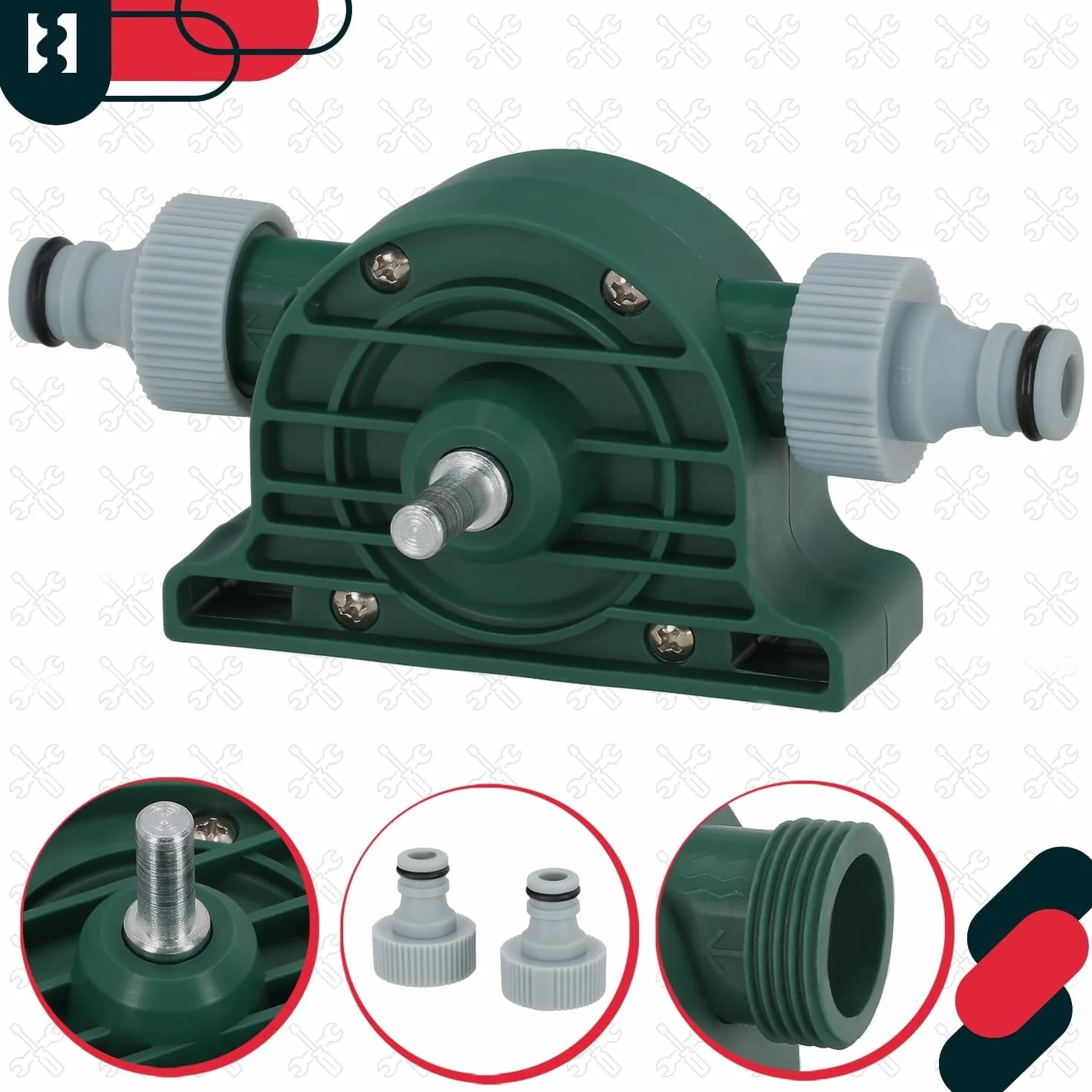 Bomba para Taladro KOTARBAU hasta 4200 ml/min, Bomba de Trasvase de Agua, Gasoil, Aceite