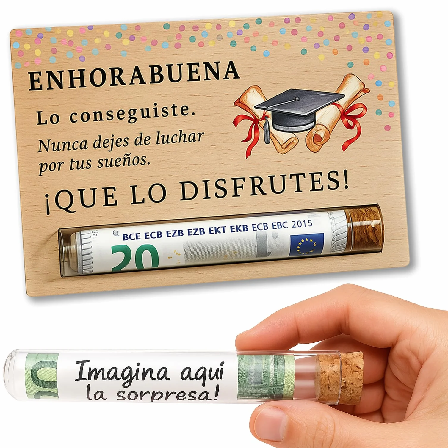 Regalo de graduación tarjeta estudiante primaria