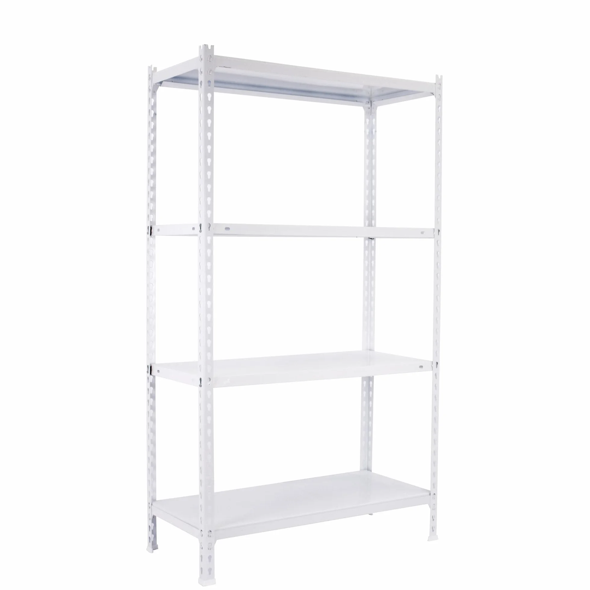 SimonRack Estantería Metálica Almacenaje 4 Niveles Capacidad Carga 70 kg, Blanco, 150x80x40