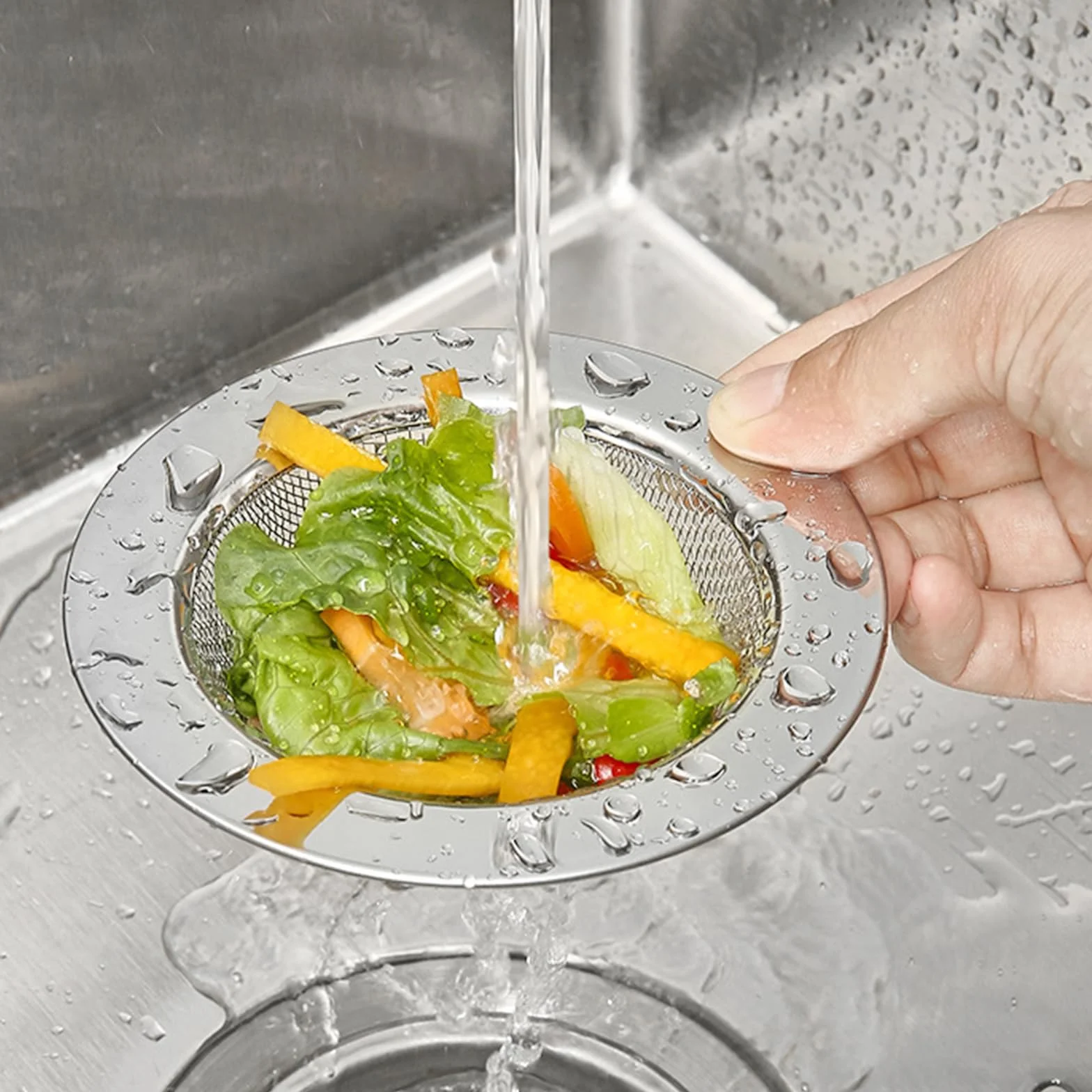 2 Piezas Filtro Desague Ducha Inoxidable Colador Fregadero de Cocina Sink Strainer,Evite Que los Pelos de Cucaracha Obstruyan los Desagües,Las Dimensiones Son 7.5cm/3in x 4.5cm/1.77in x 1.3cm/0.51in