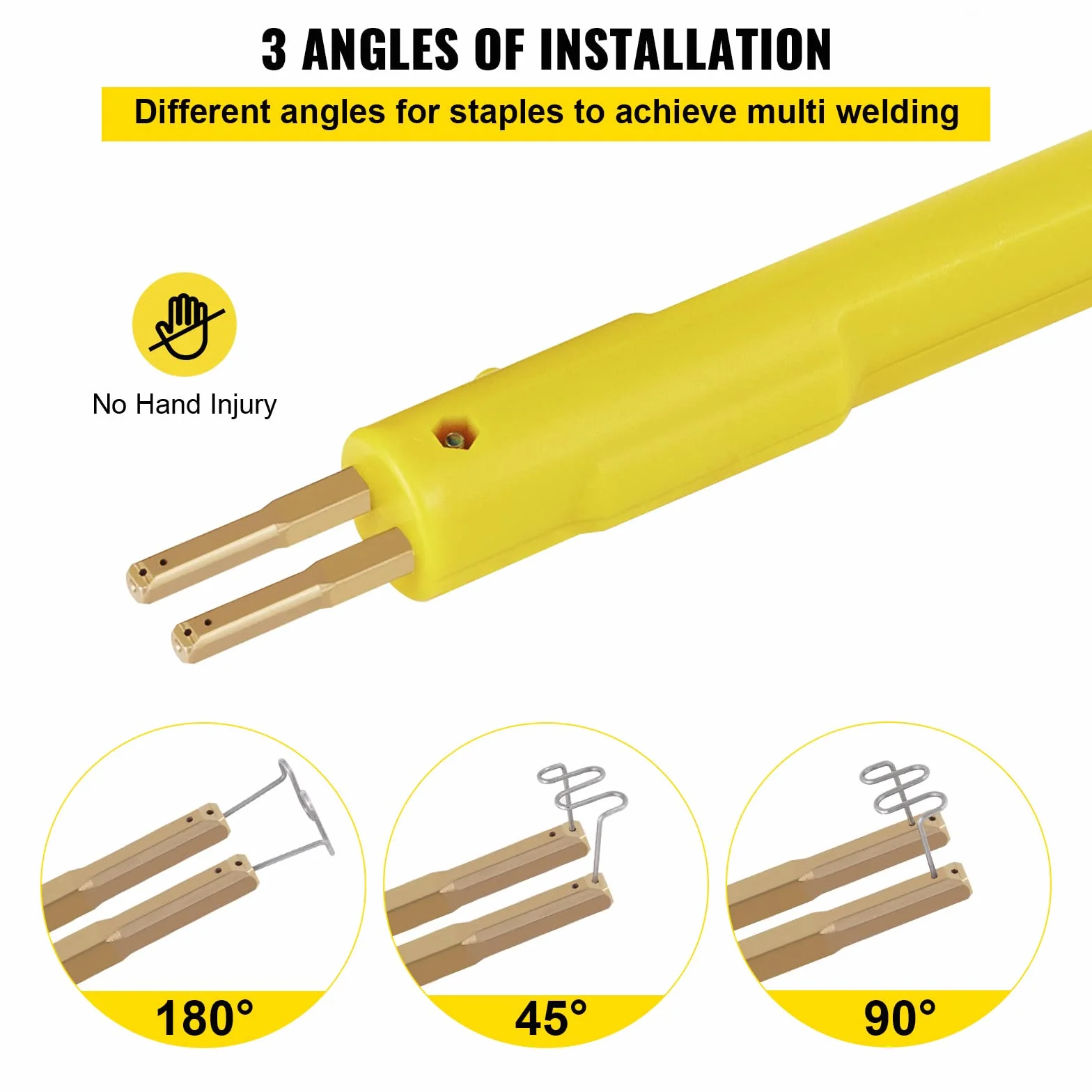 Kit de soldadura de plástico de 230 V para reparación de parachoques de coche, grapadora caliente con 600 grapas