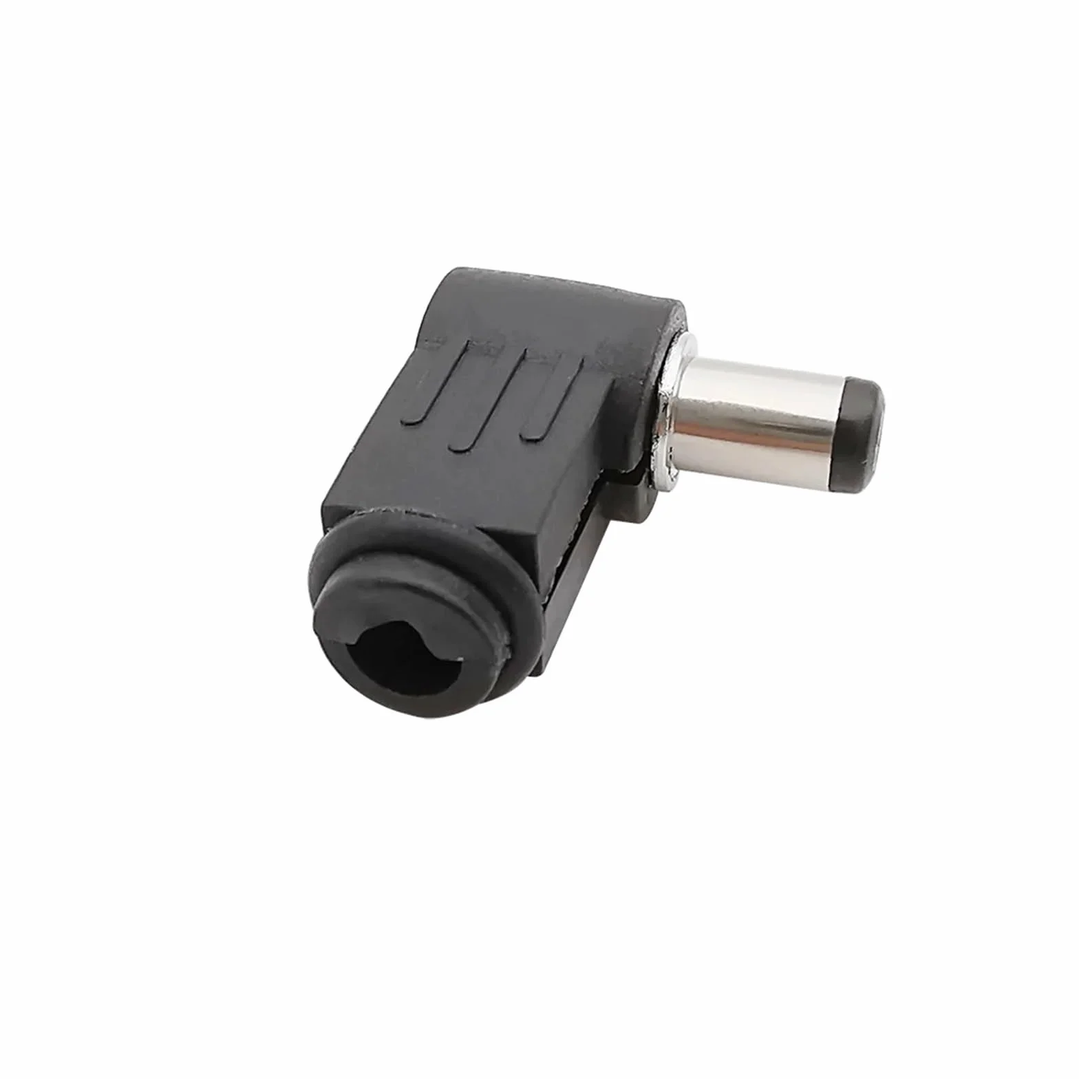 Conector adaptador de soldadura de enchufe macho de alimentación CC de ángulo recto de 5,5mm X 2,1mm, conectores de montaje de enchufe de CC de 90 grados, 5,5x2,1mm(10Pcs)