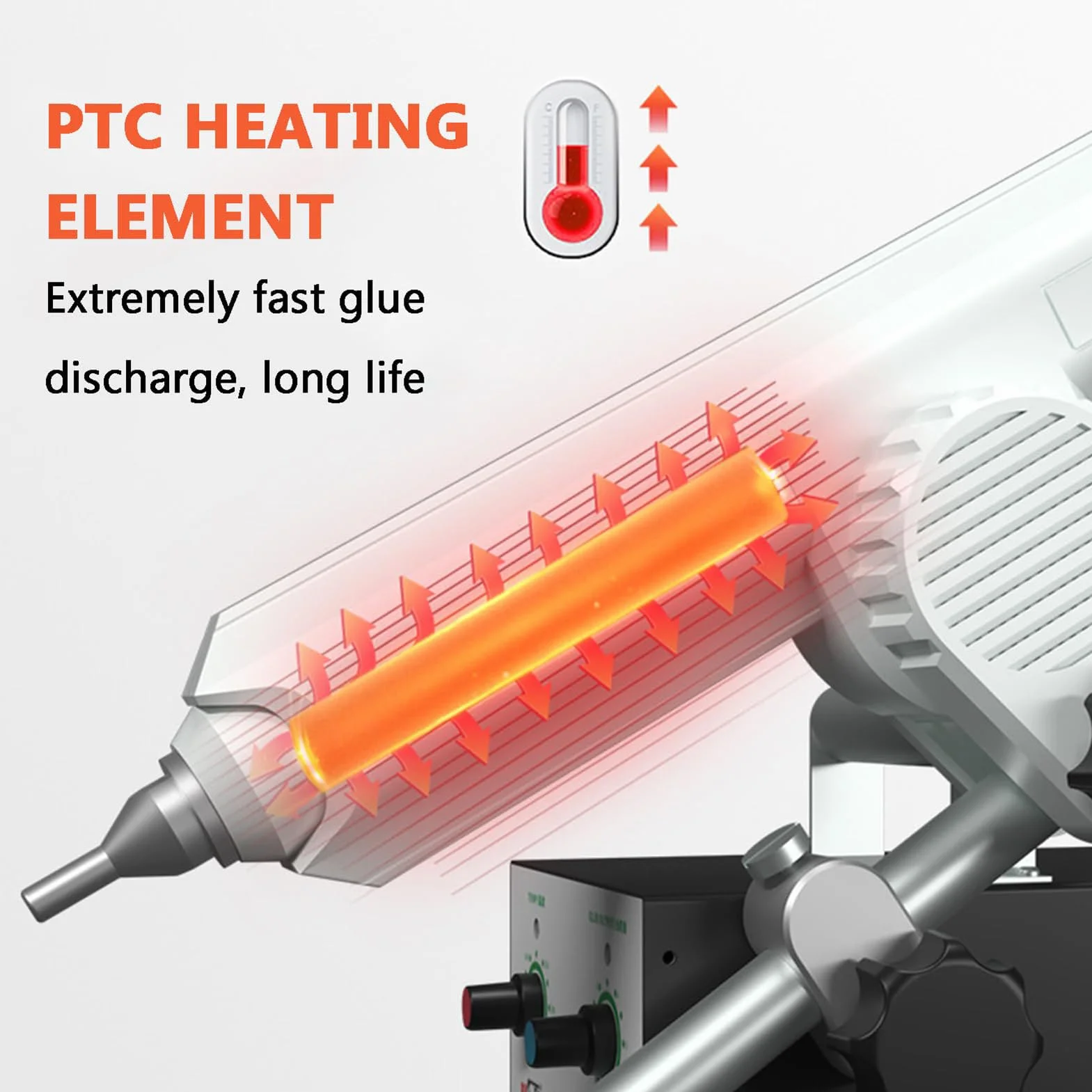 Máquina Automática De Goteo De Pegamento Termofusible, Máquina Dispensadora De Embalaje, Diámetro De Salida De Pegamento 4 Mm, Temperatura 170-250 ℃, Para Operaciones De Línea De Montaje Y Embalaje