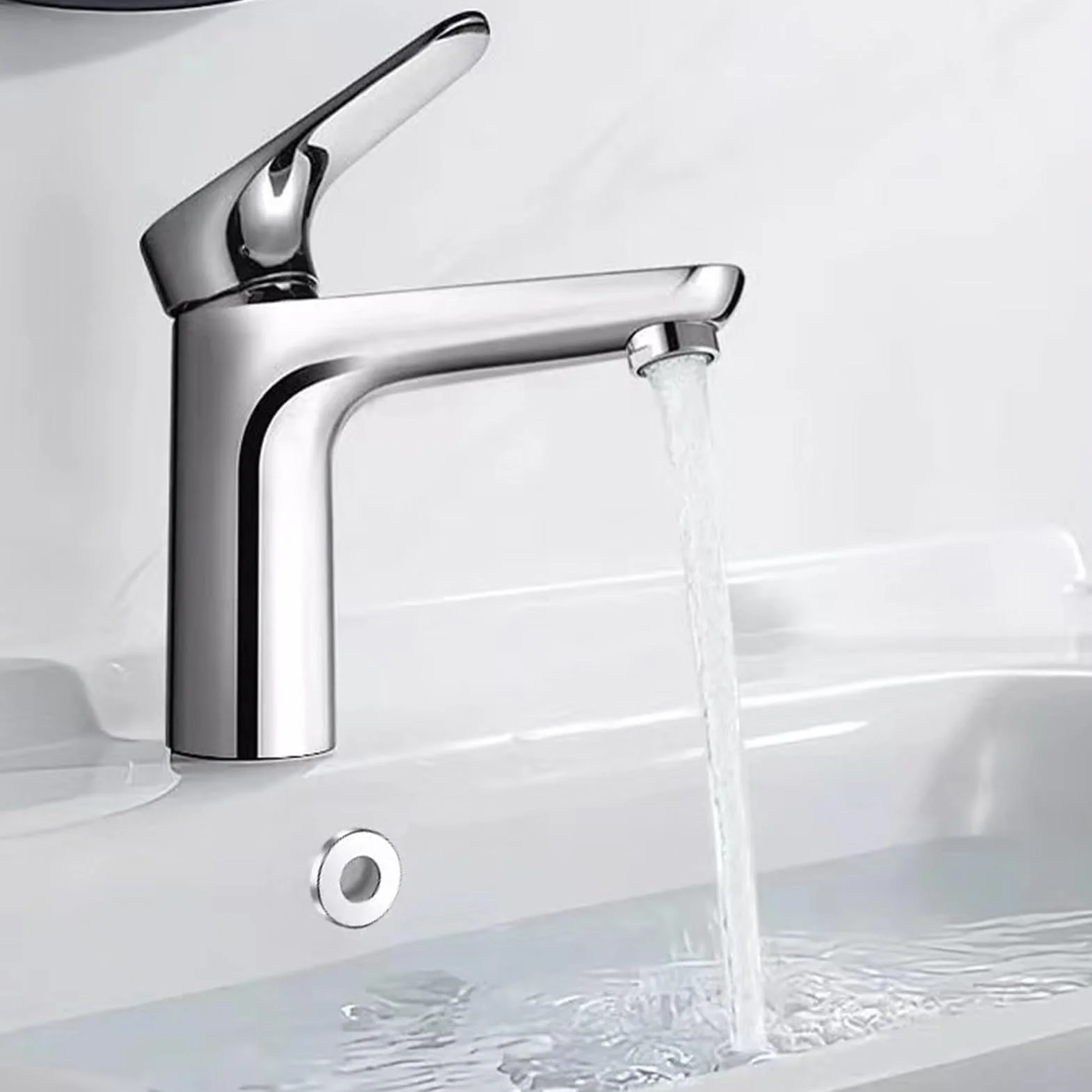 2 Piezas Tapon Lavabo Embellecedor Agujero Anillo Desbordamiento Ø22-24 mm Plata Cobre