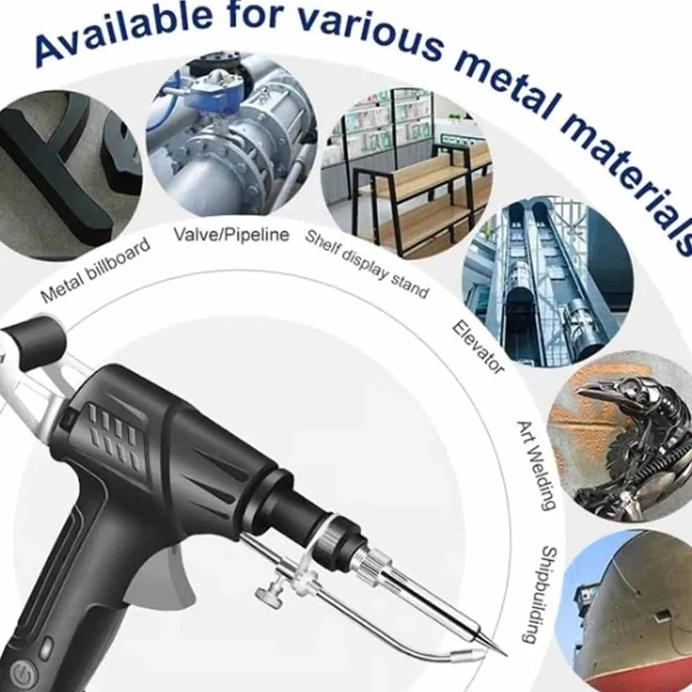 Herramientas de soldadura láser industrial con calentamiento interno, juego de pistola de soldar multifunción, soldador automático con cable de calentamiento interno, soldador portátil for bricolaje i