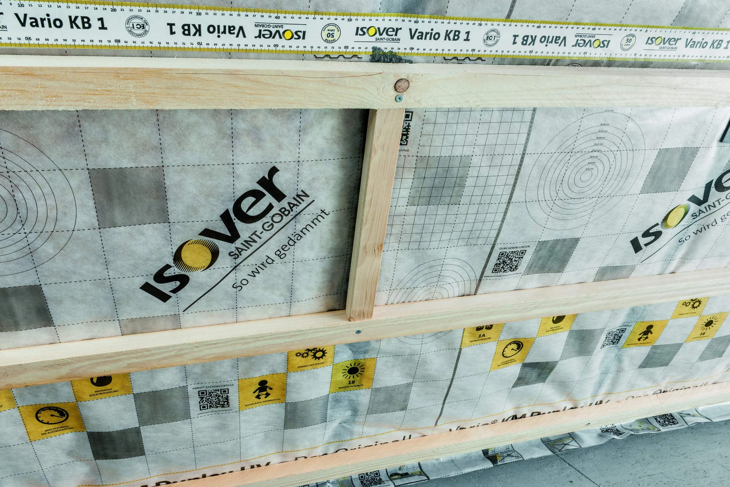 Isover 561975 Vario KM Duplex UV - Membrana climática (1,5 m x 50 m para 75 m²), multicolor