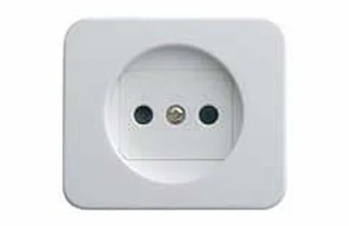 Simon M113498 - Tapa base enchufe blanco 75