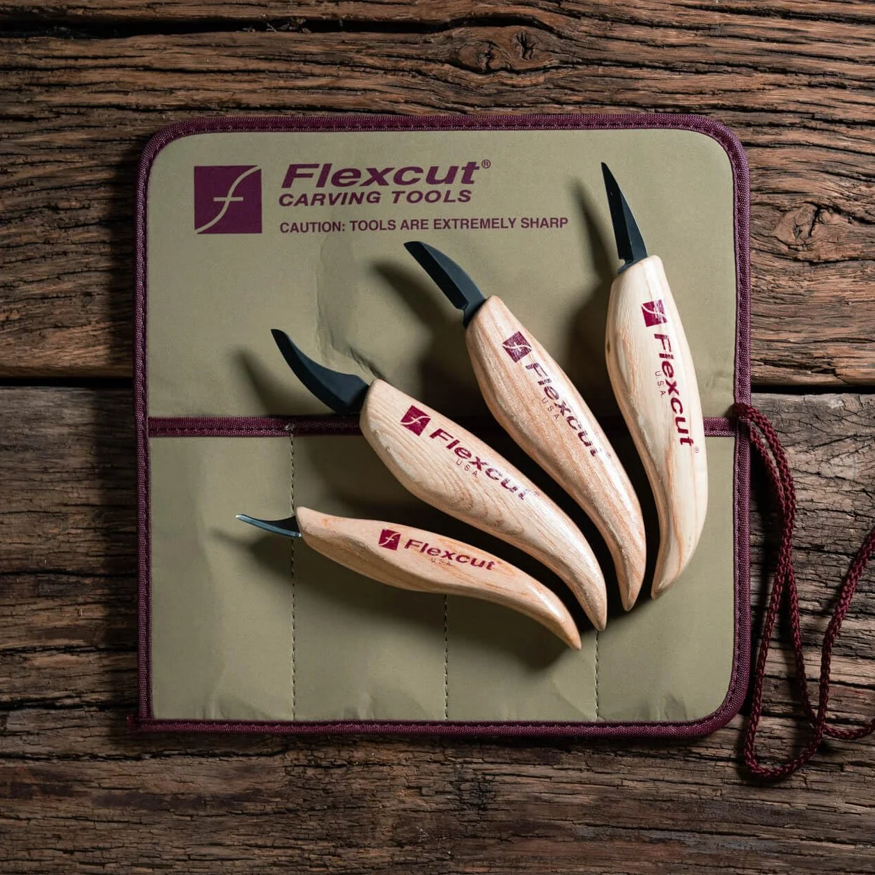 Flexcut FLEXKN100 Cuchillo a Lama Fissa,Unisex - Adultos, Multicolor, un tamaño