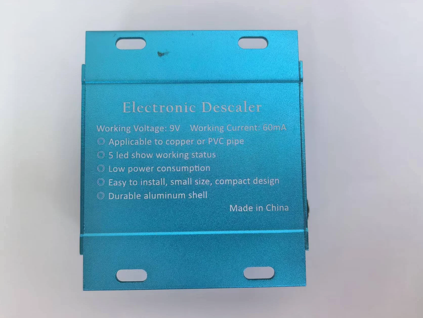 Sistema Descalcificador Electrónico de Agua sin Sal, Acondicionador para Agua Dura, Reduce Incrustaciones, para Todo Tipo de Mangueras Hidráulicas,9V,Dureza del agua: 10-12.5GPG (azul)
