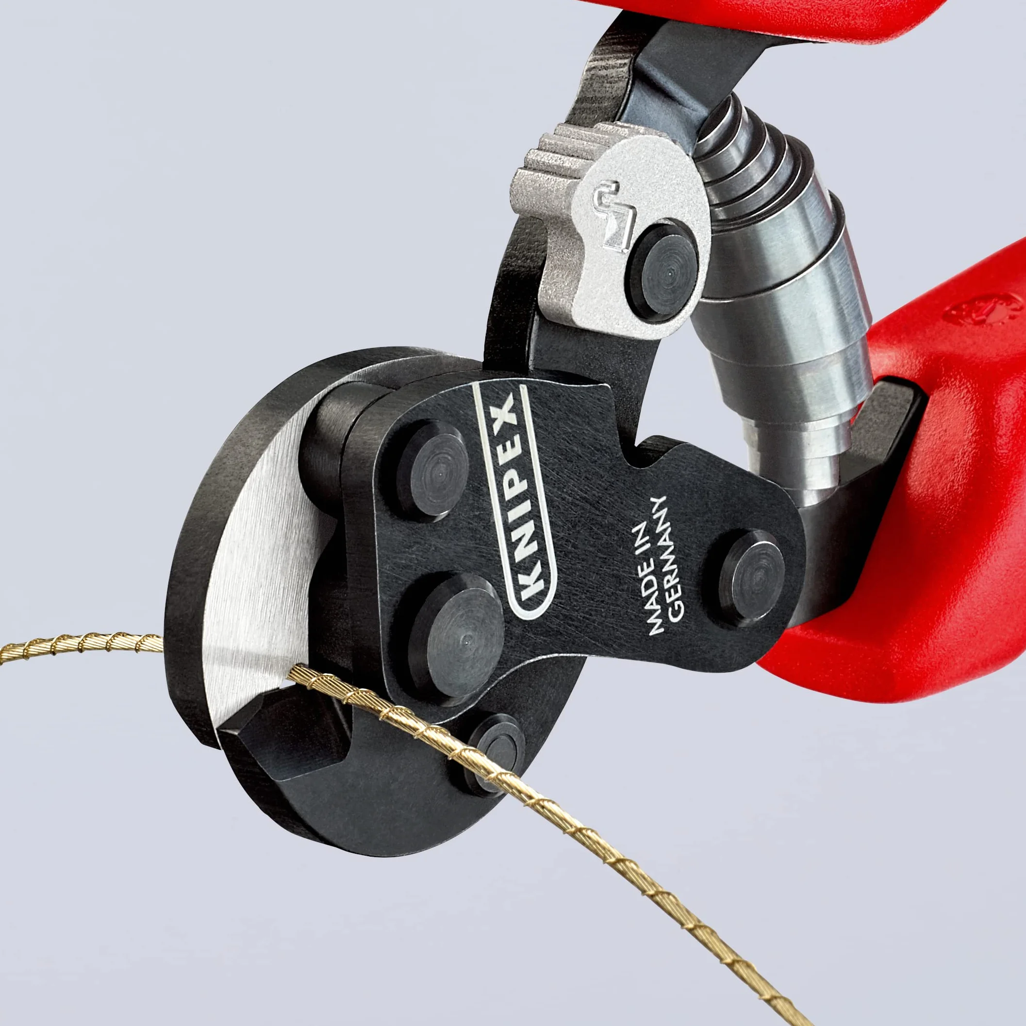 KNIPEX Cortacables para cable trenzado Para cuerdas de neumáticos con mangos multicomponente 160 mm, 95 62 160 TC