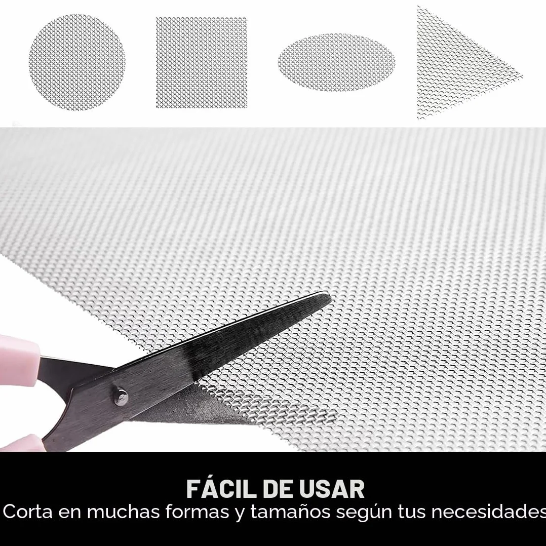 Malla de Alambre Fino de Acero Inoxidable 304, 40 Mesh, a Prueba de Roedores, Metal, Ventilación para Hogar, Jardín, Filtro 40 x 200 cm
