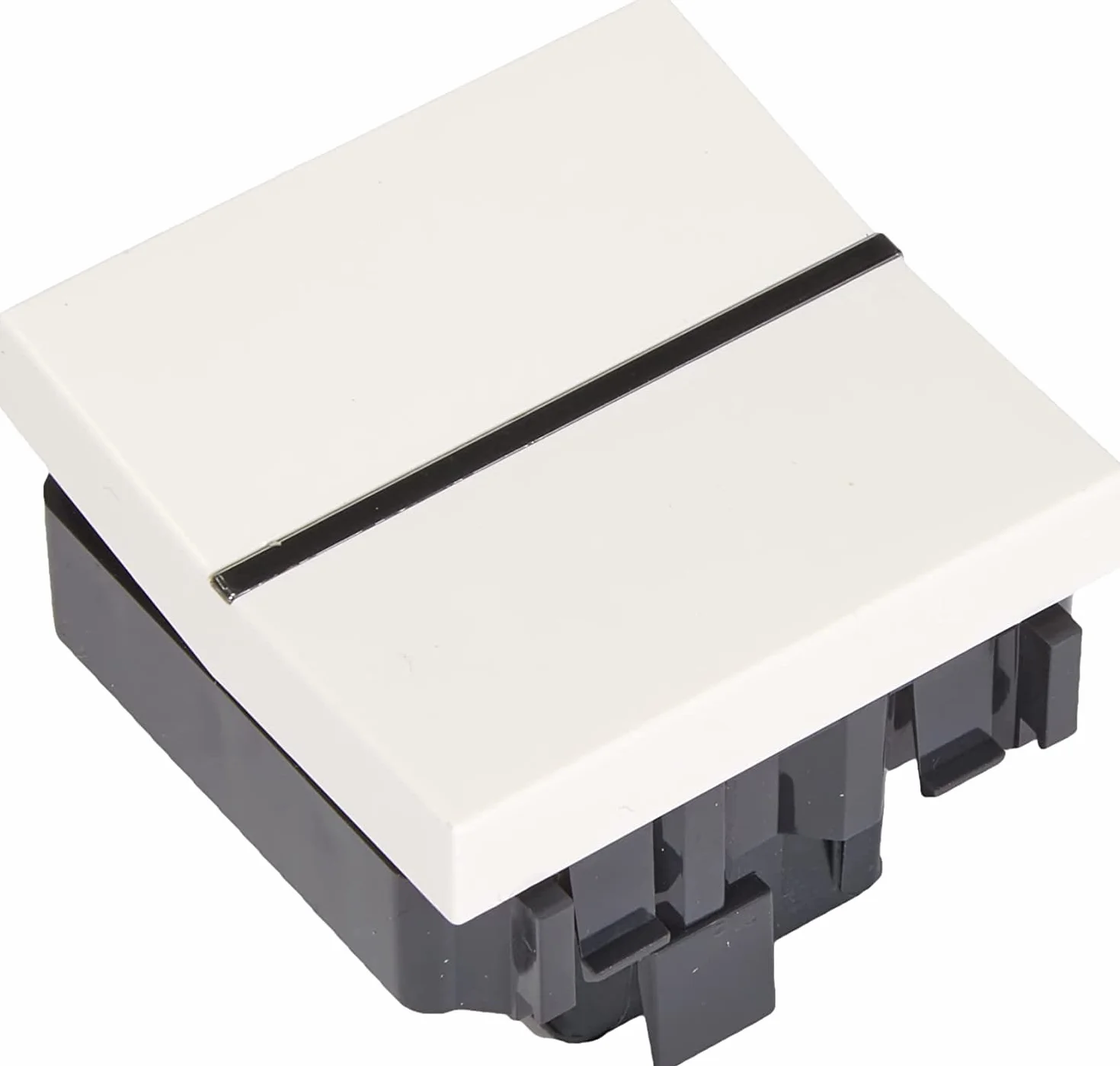 CABLEPELADO Conmutador ancho Niessen Zenit | 16AX / 250V | N2202BL | 44x44mm | Ancho | Blanco | Compatible con la serie Niessen Zenit.