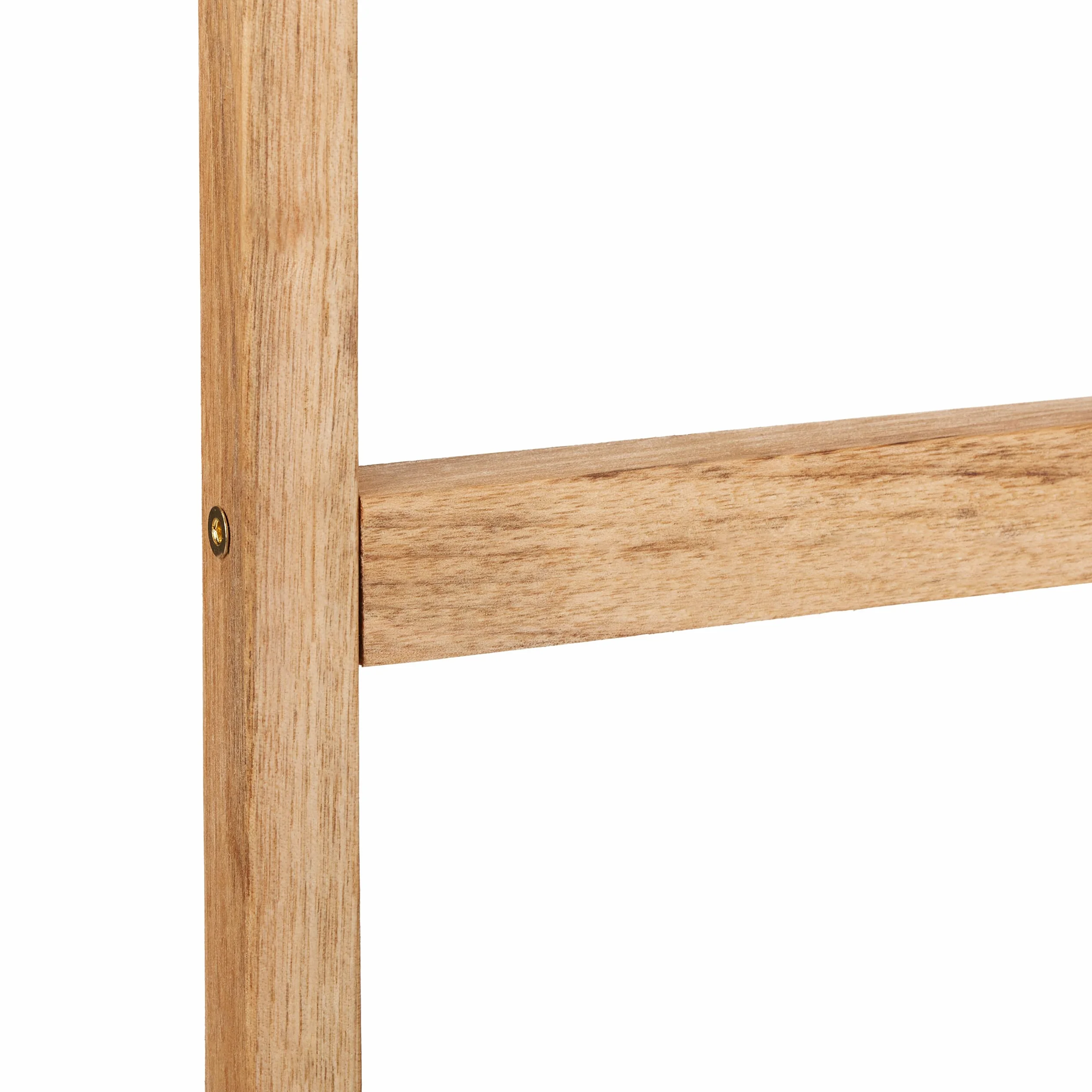Relaxdays Portatoallas de Pie Madera de Nogal, Toallero con 4 Barras, 98 x 66 x 31 cm, Colgador Toallas, Color Natural