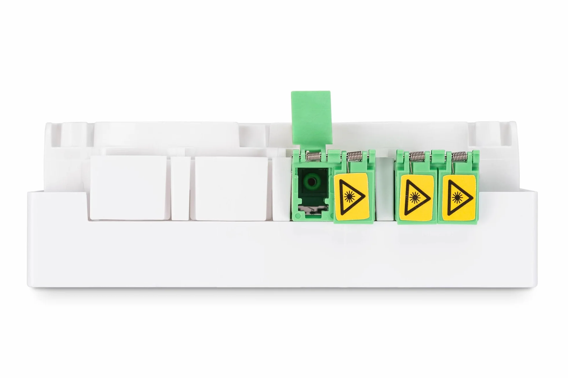 DIGITUS FTTH Caja Fibra Óptica Monomodo 2X LC/APC Dúplex IP45 Blanco