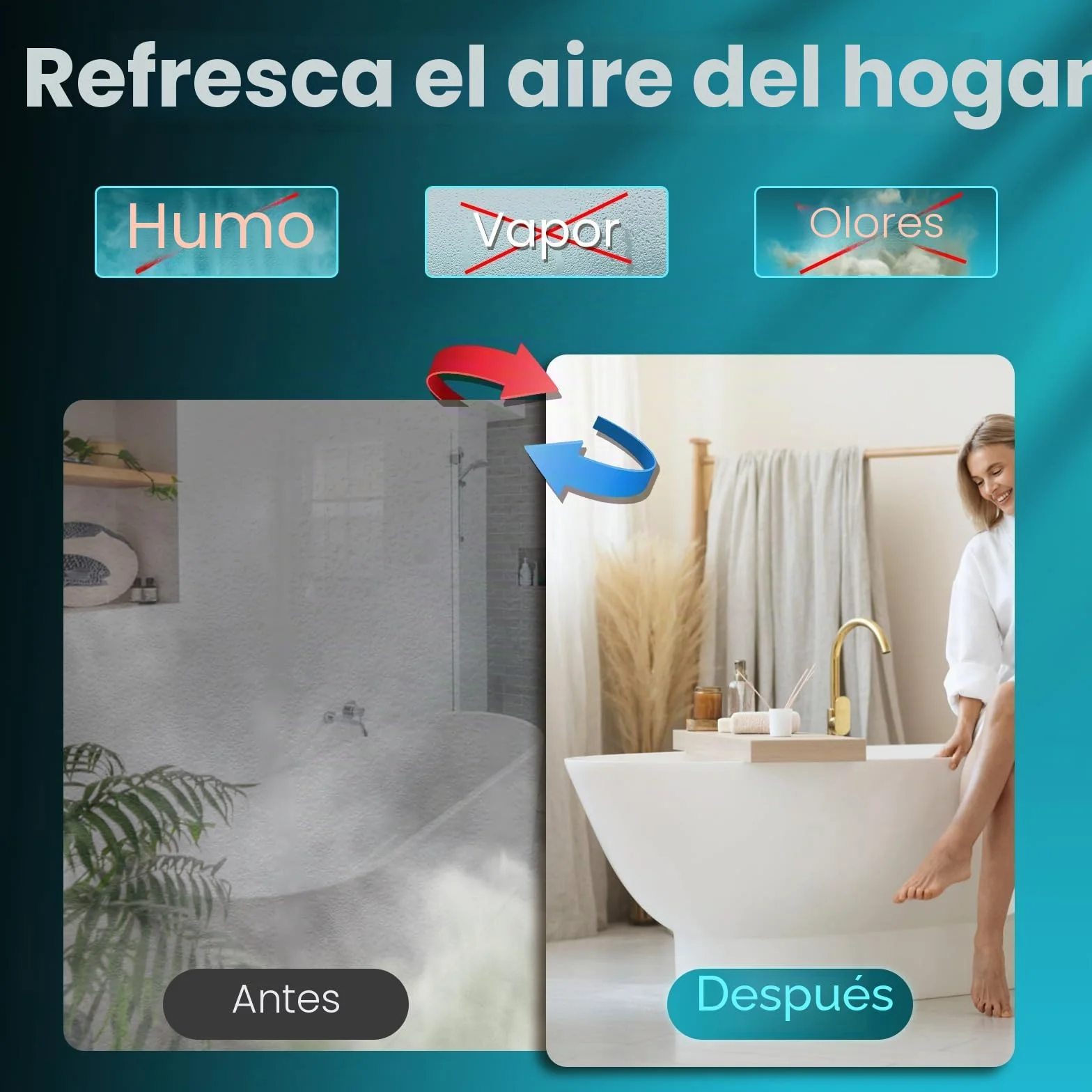 HG Power Ventilador de Extracción de 2 Vías 150mm con Mando a Distancia 3 Velocidades Silencioso para Baño Cocina