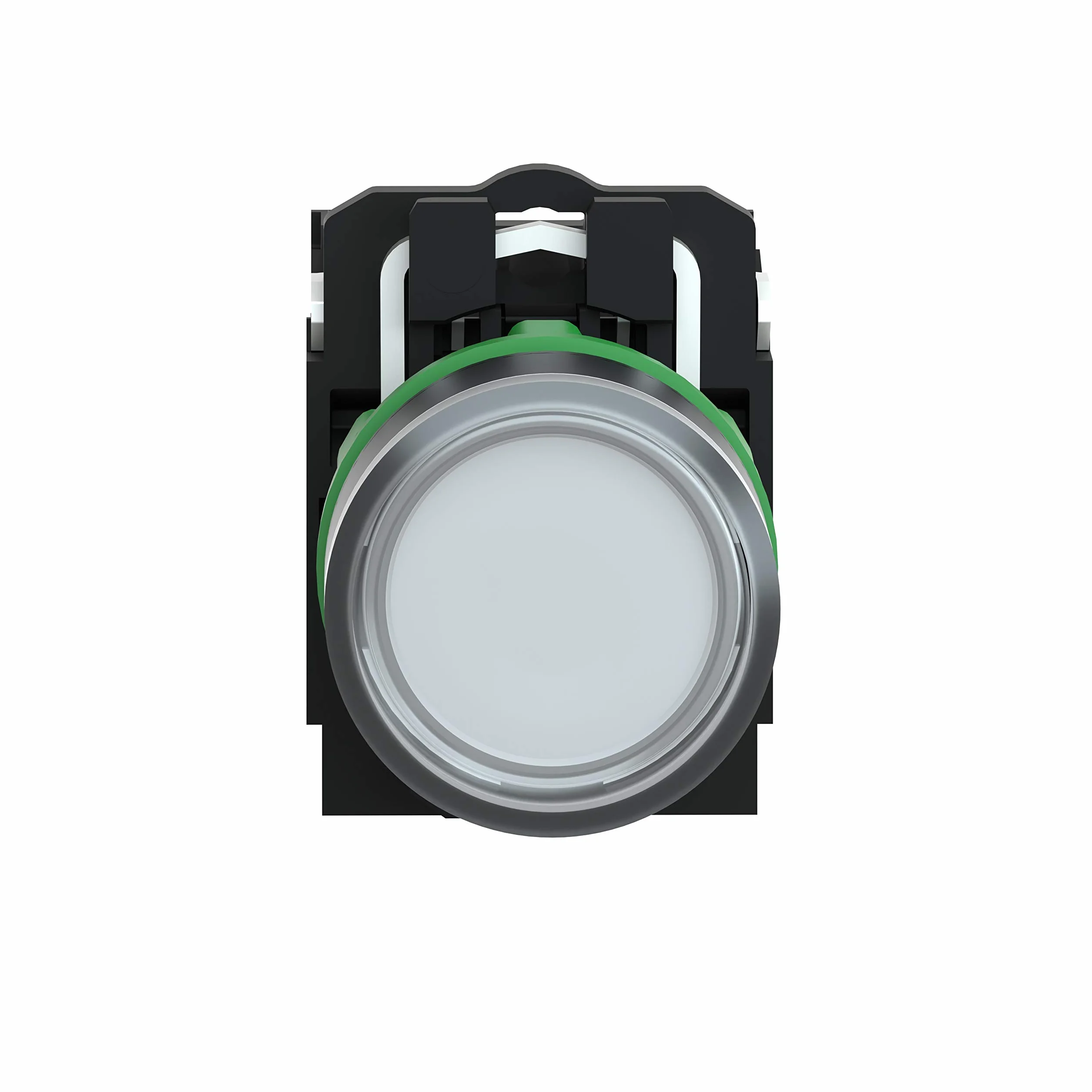 Schneider Electric XB5AW31M5 Pulsador Luminoso, 1NA+1NC, 220-240V, 22mm Ø, 57mm x 30mm x 42mm, Blanco