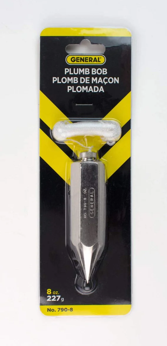 General Tools & Instruments 12-Ounce Hex acero plomada