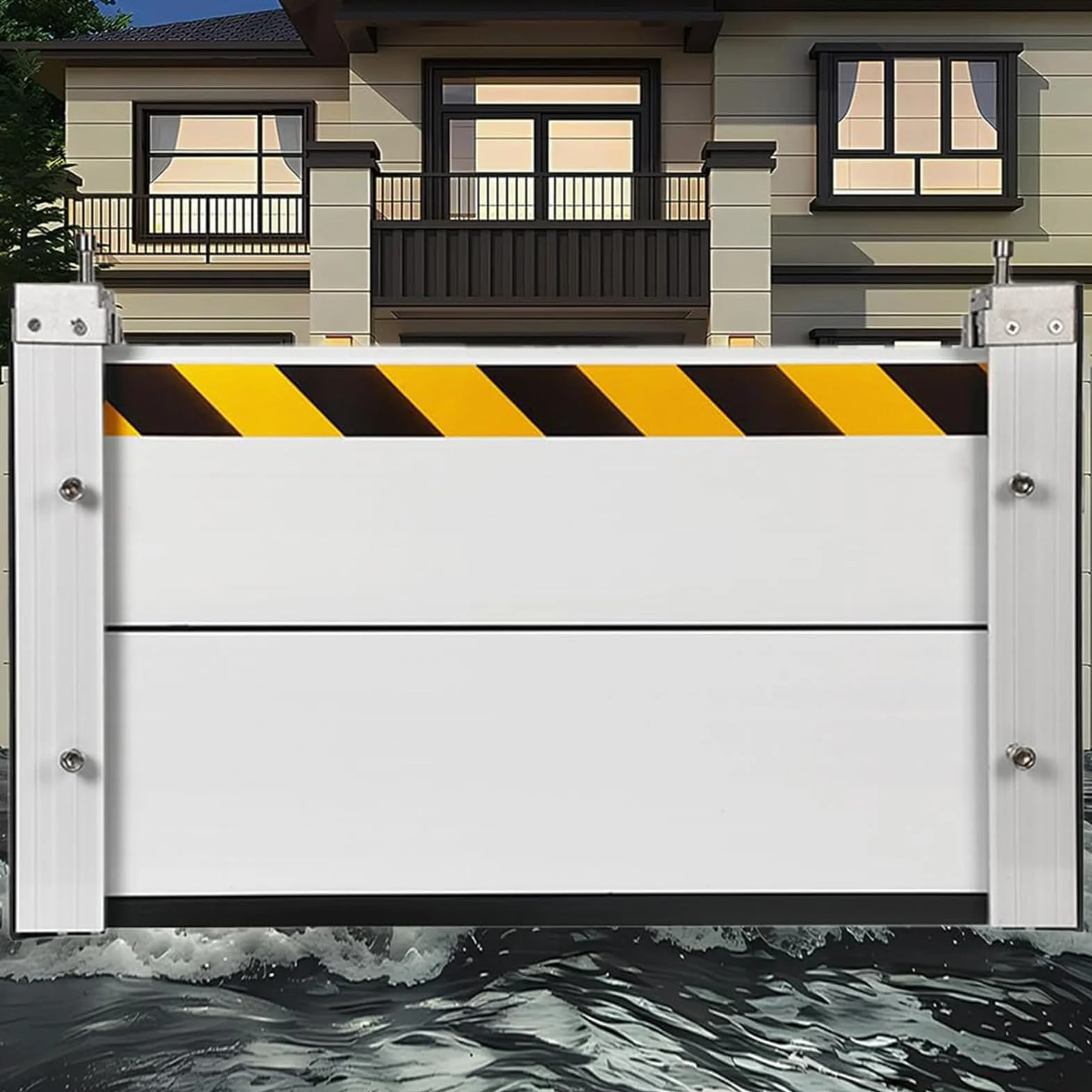 Barrera Móvil de Protección contra Inundaciones en Puertas Portátil Barrera de Aleación de Aluminio de Defensa contra Inundaciones en Puertas