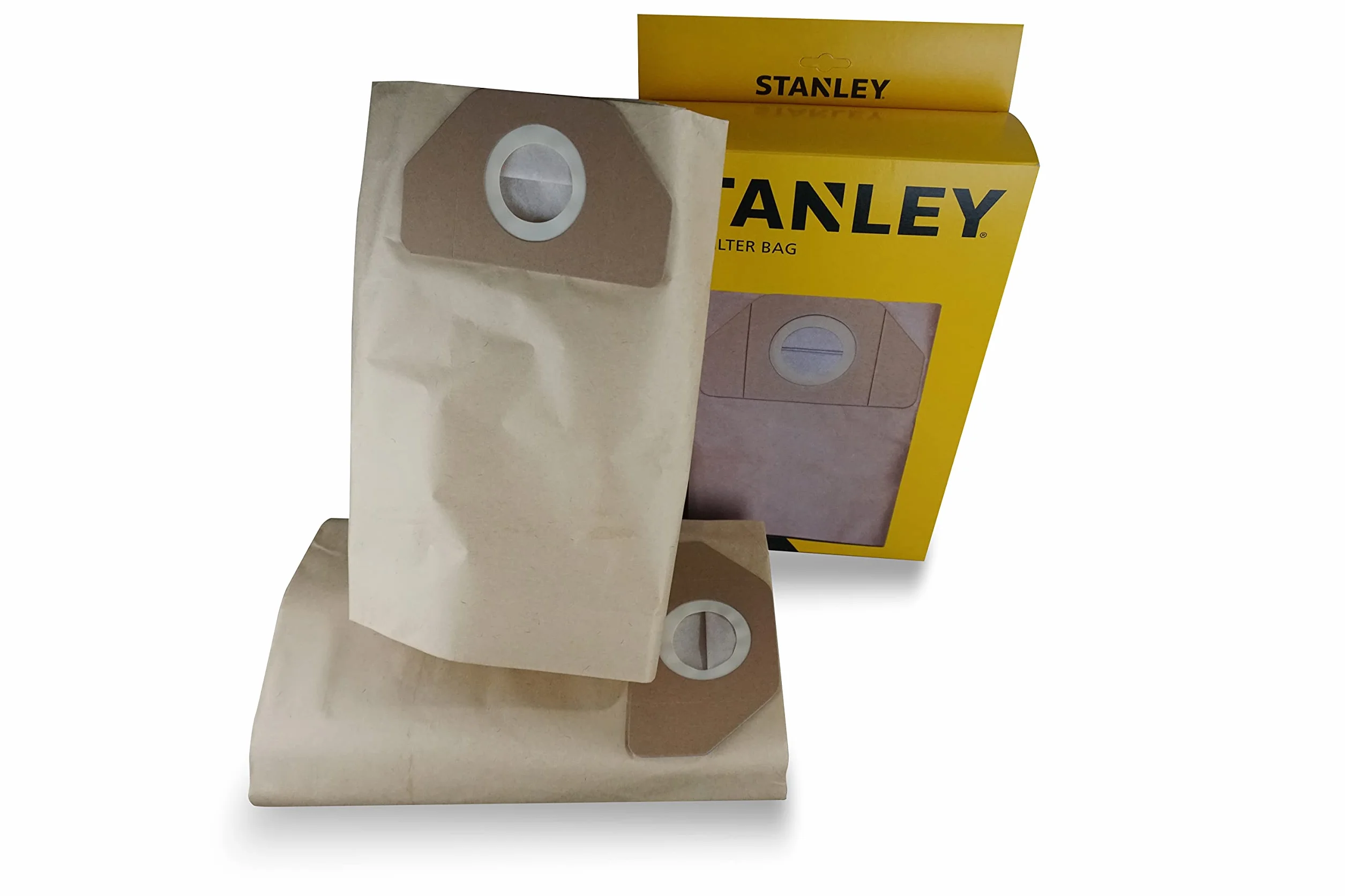 Stanley Bolsas de filtro de papel de 35 litros para aspiradores sólidos y líquidos