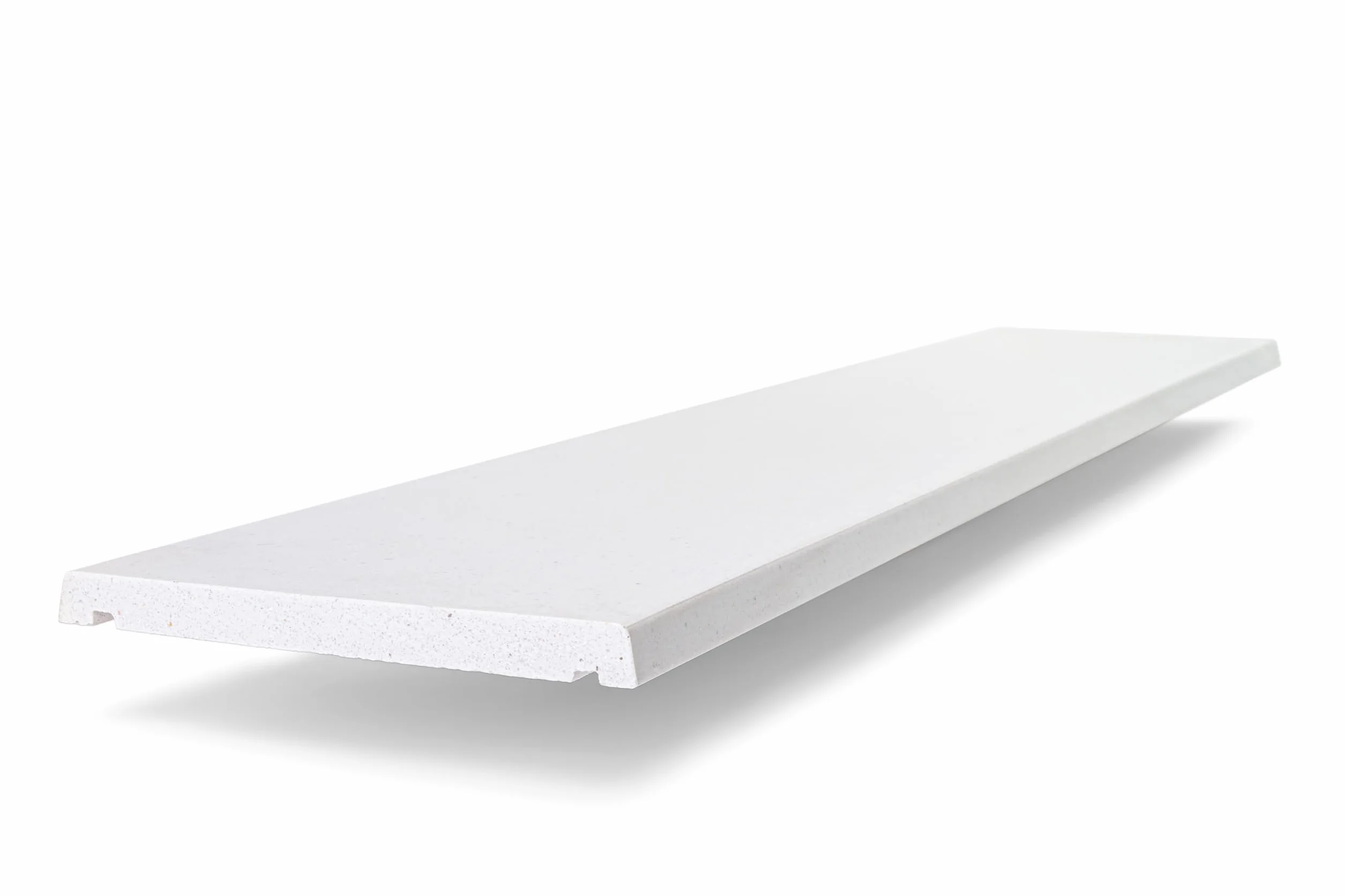 Cubremuros de Hormigón Polímero marca Sintextone, Modelo Plano, Blanco Ral 9003, Albardilla Plana. (Blanco, 100x20 cm)